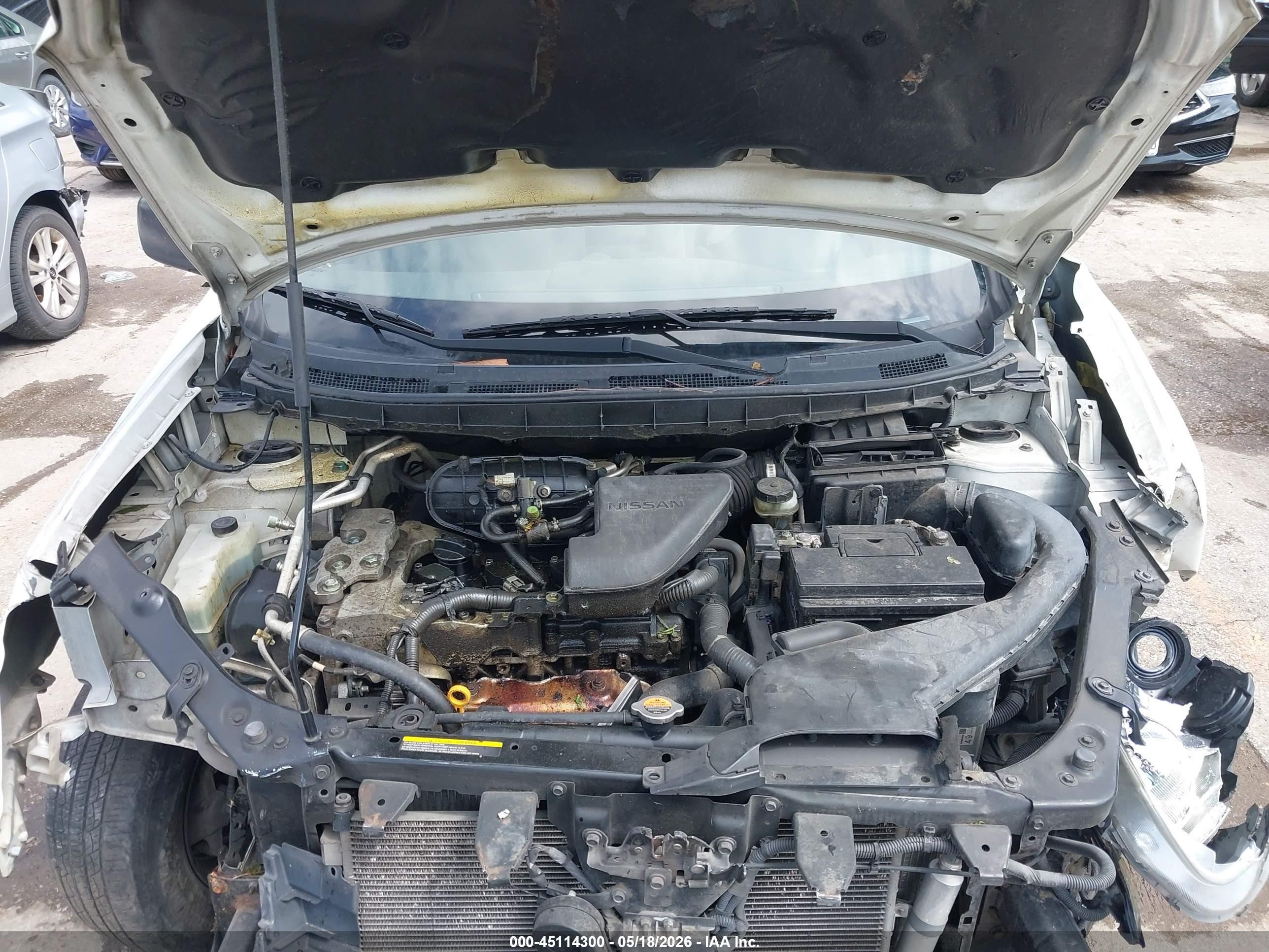 2009 Nissan Rogue S White vin: JN8AS58V09W443453