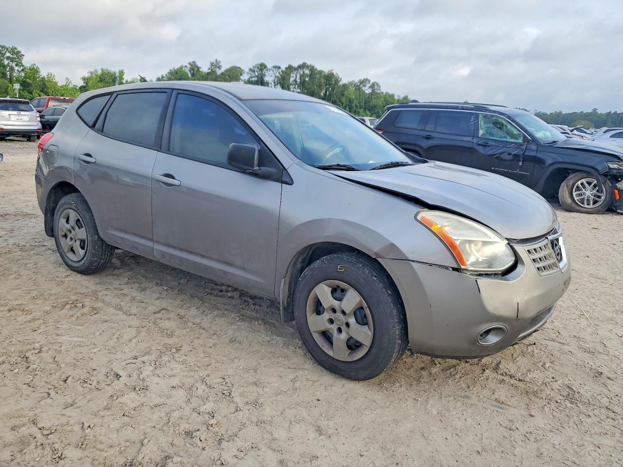 2009 Nissan Rogue S Silver vin: JN8AS58V09W447924