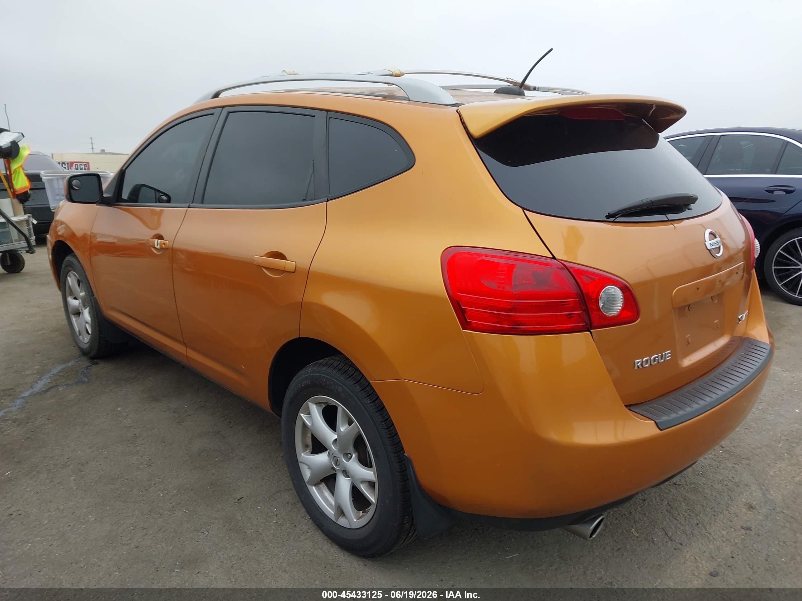 2008 Nissan Rogue Sl Orange vin: JN8AS58V18W111150