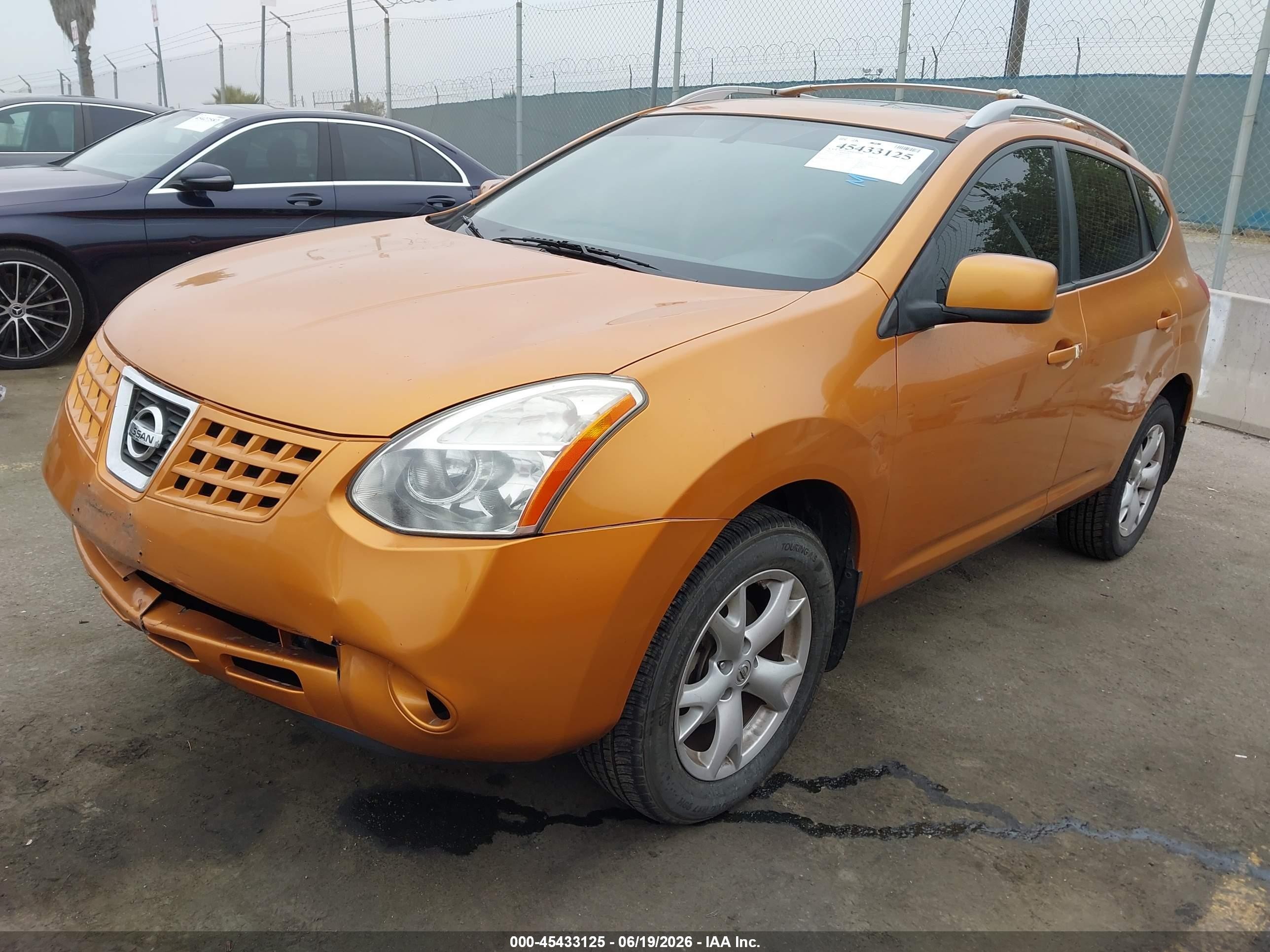 2008 Nissan Rogue Sl Orange vin: JN8AS58V18W111150