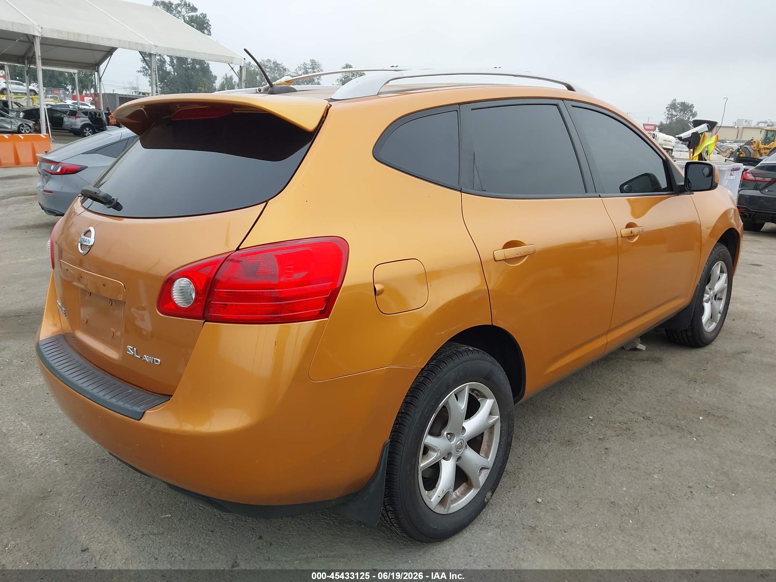 2008 Nissan Rogue Sl Orange vin: JN8AS58V18W111150