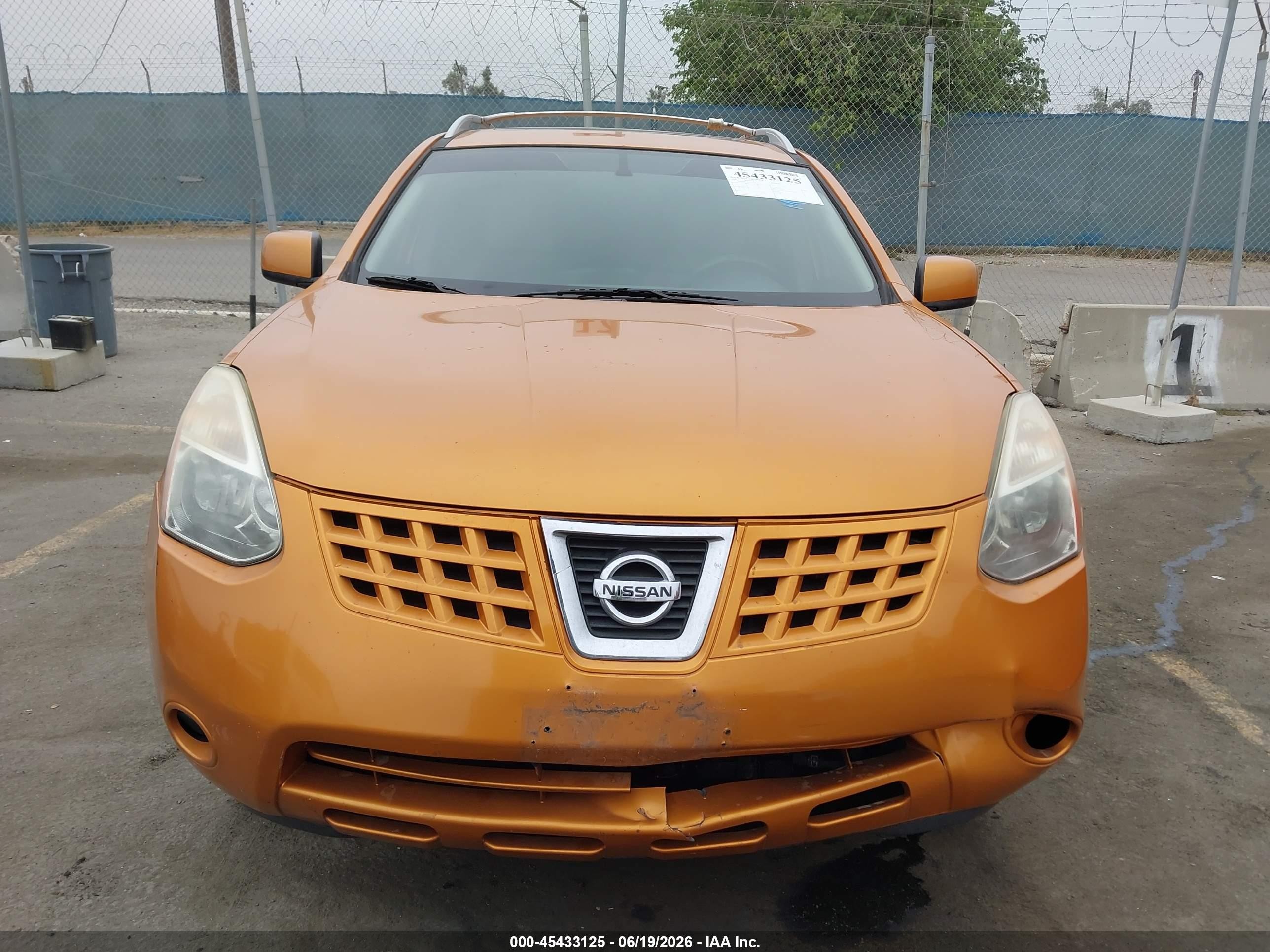2008 Nissan Rogue Sl Orange vin: JN8AS58V18W111150