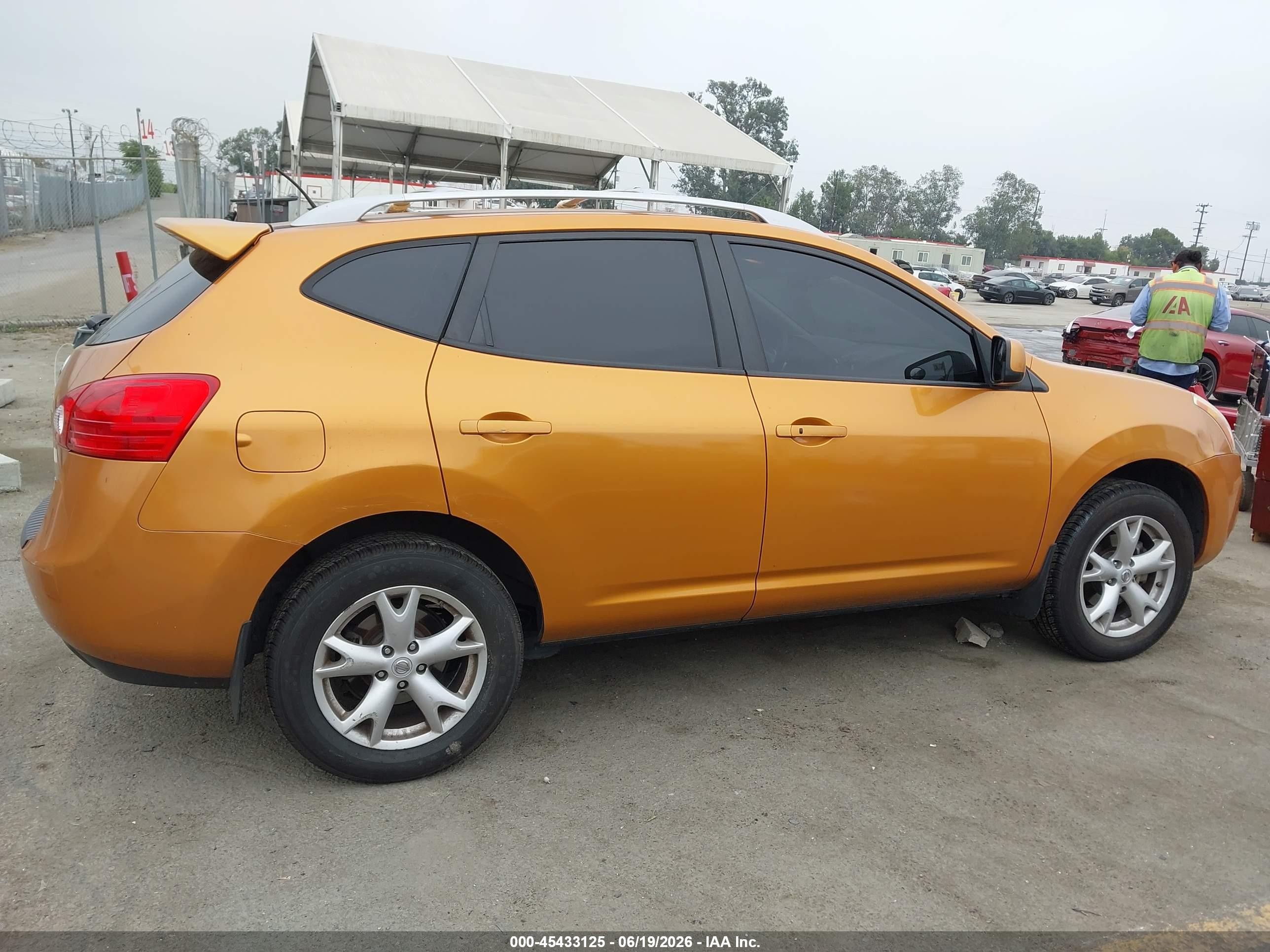 2008 Nissan Rogue Sl Orange vin: JN8AS58V18W111150