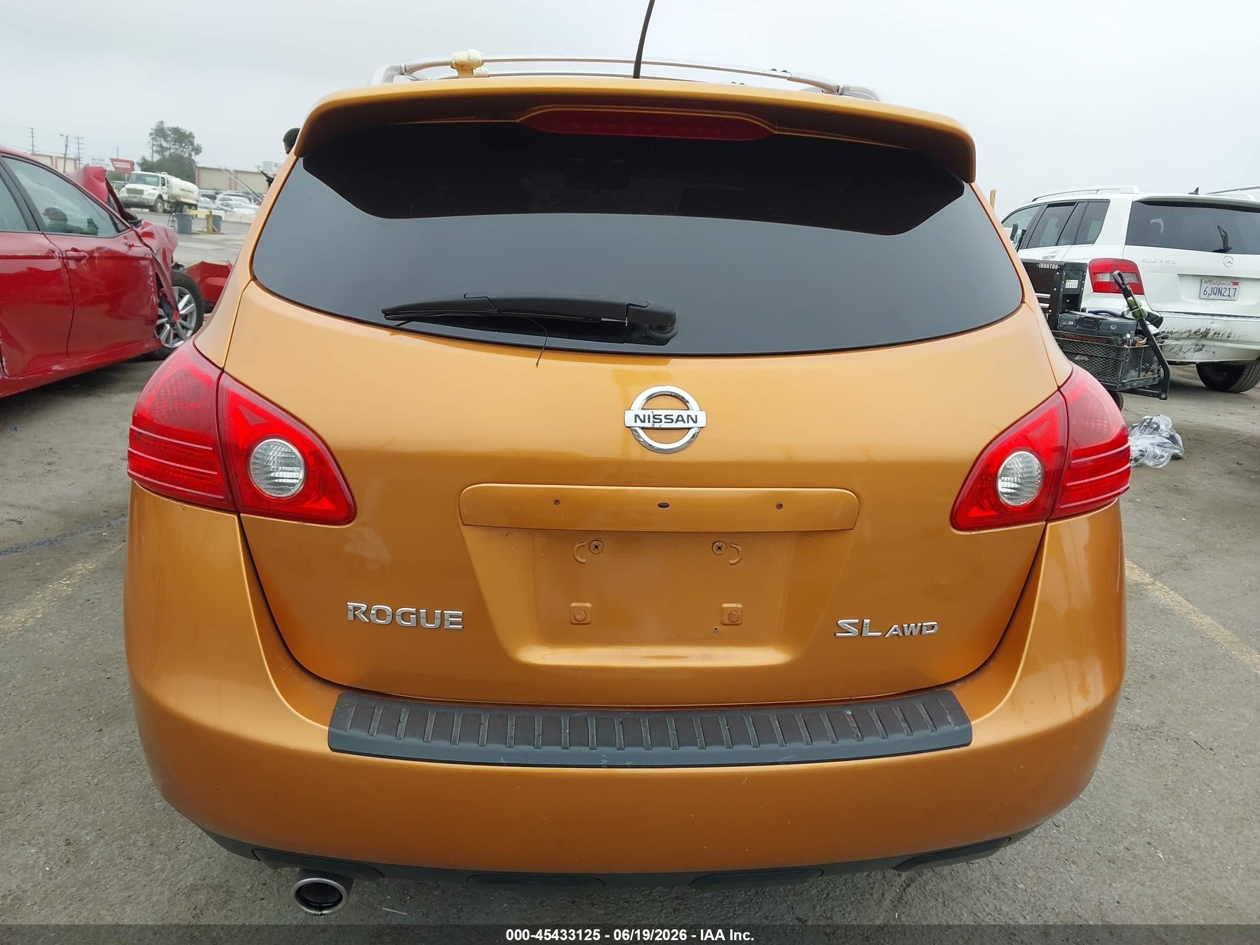 2008 Nissan Rogue Sl Orange vin: JN8AS58V18W111150