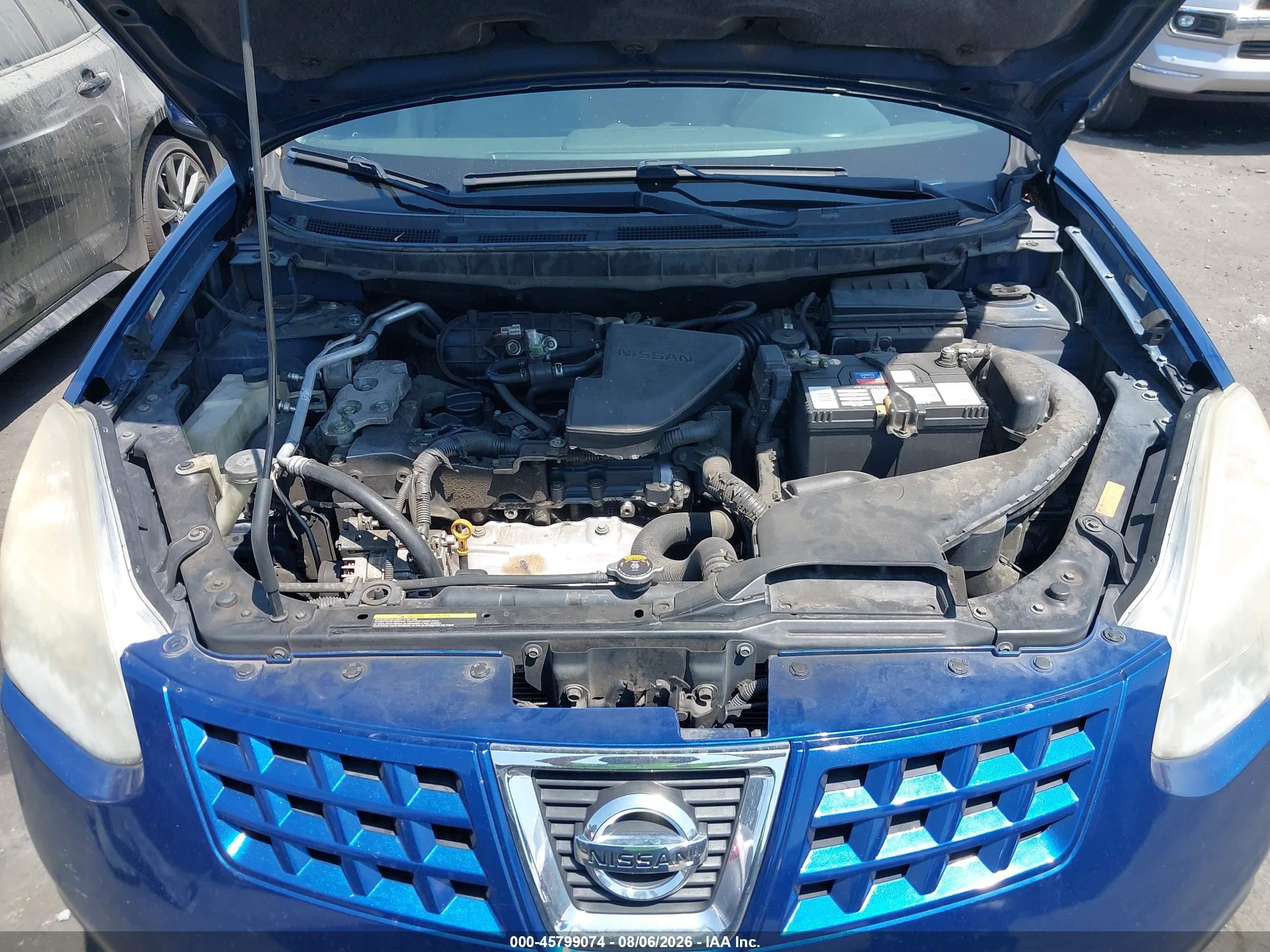 2008 Nissan Rogue Sl Синий vin: JN8AS58V18W139451