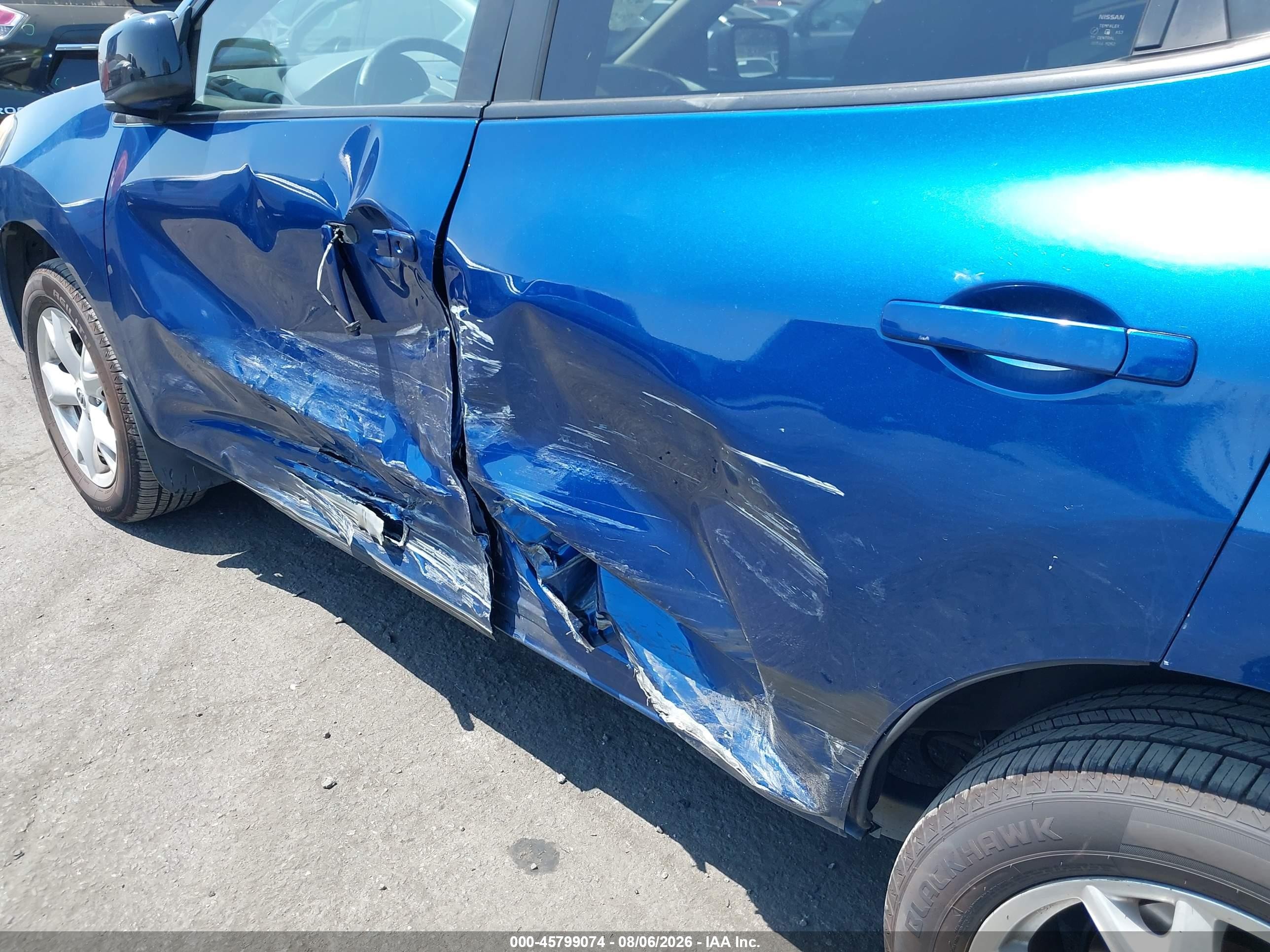 2008 Nissan Rogue Sl Синий vin: JN8AS58V18W139451