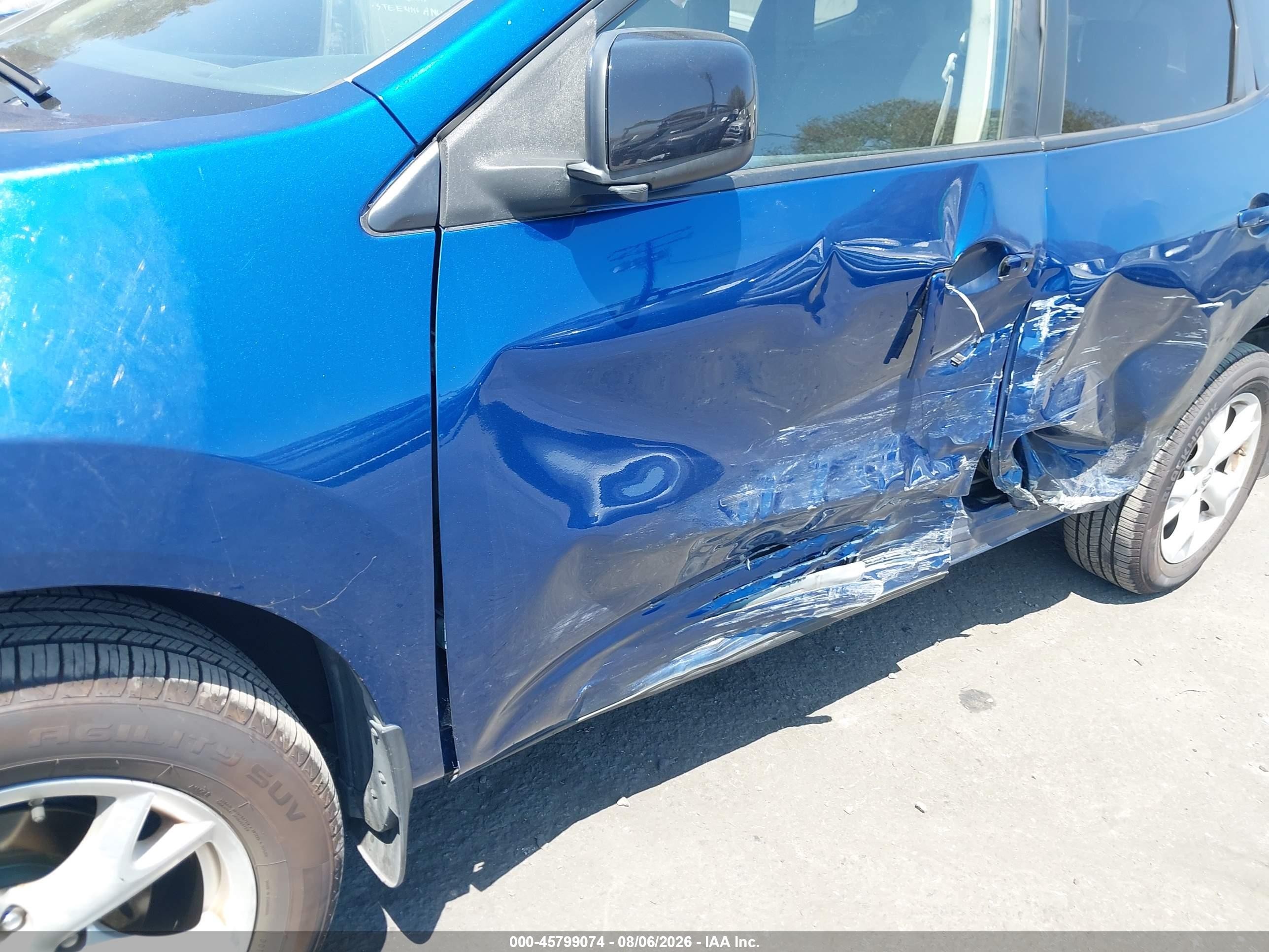 2008 Nissan Rogue Sl Синий vin: JN8AS58V18W139451