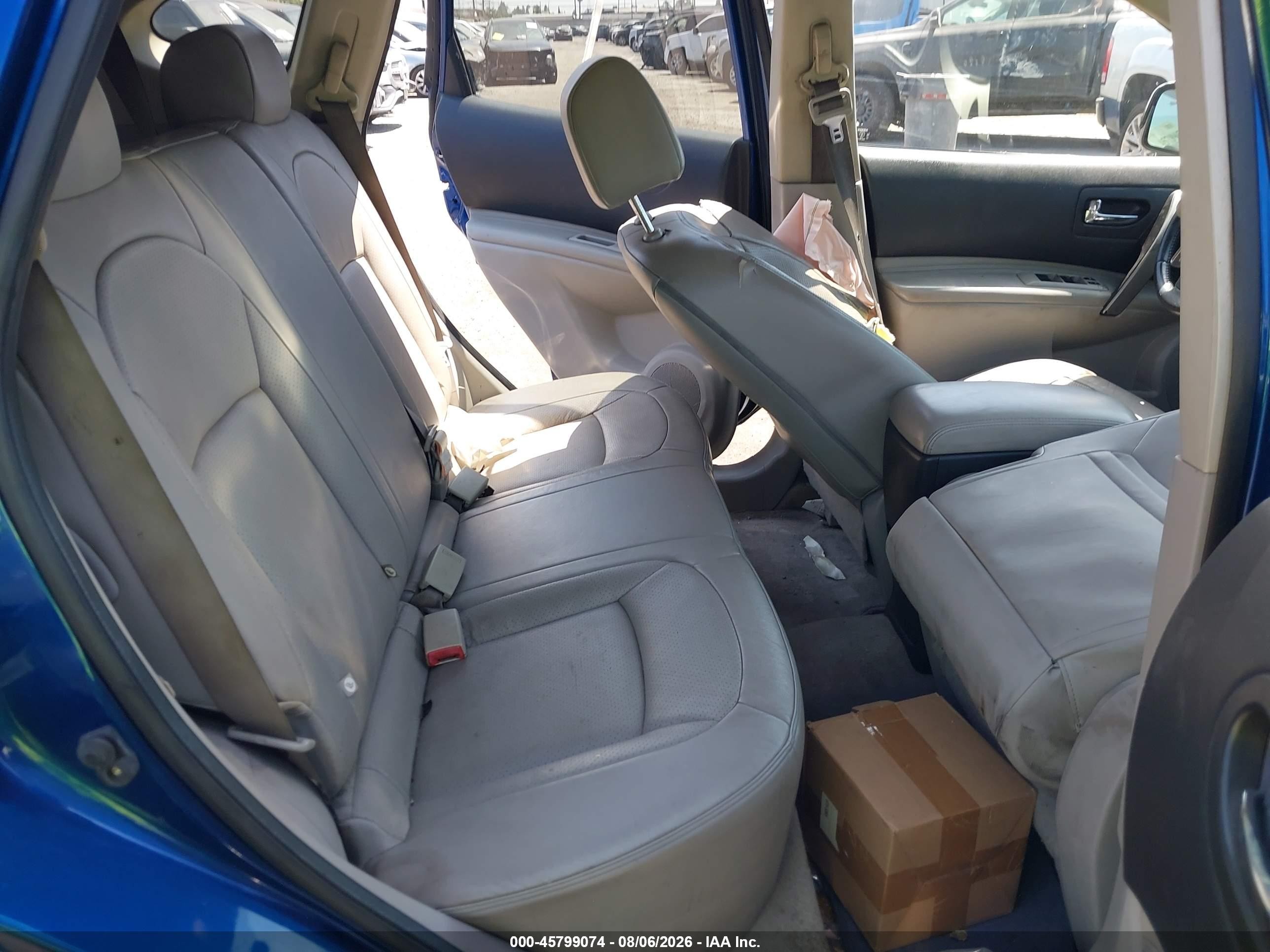 2008 Nissan Rogue Sl Синий vin: JN8AS58V18W139451