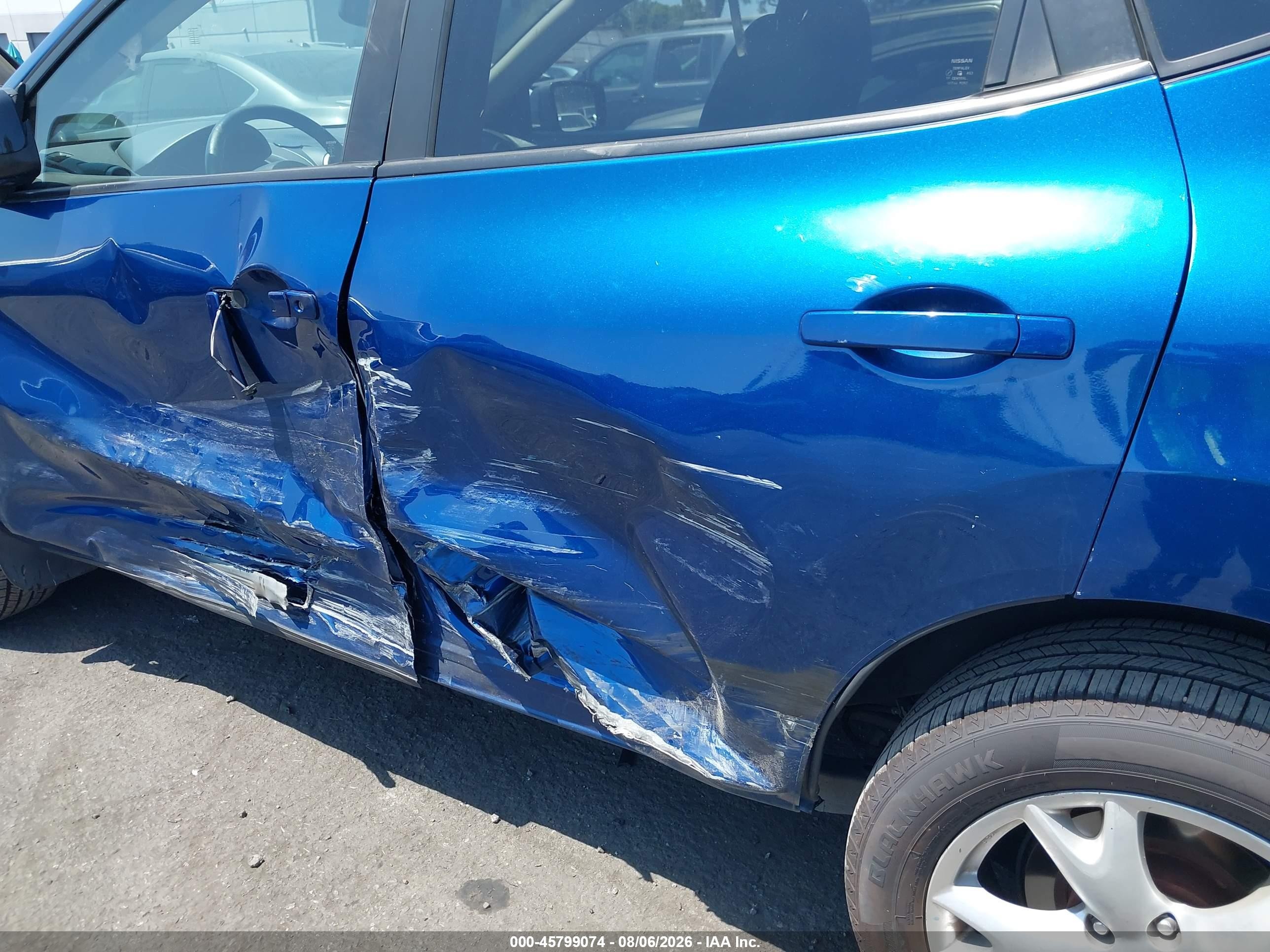 2008 Nissan Rogue Sl Синий vin: JN8AS58V18W139451