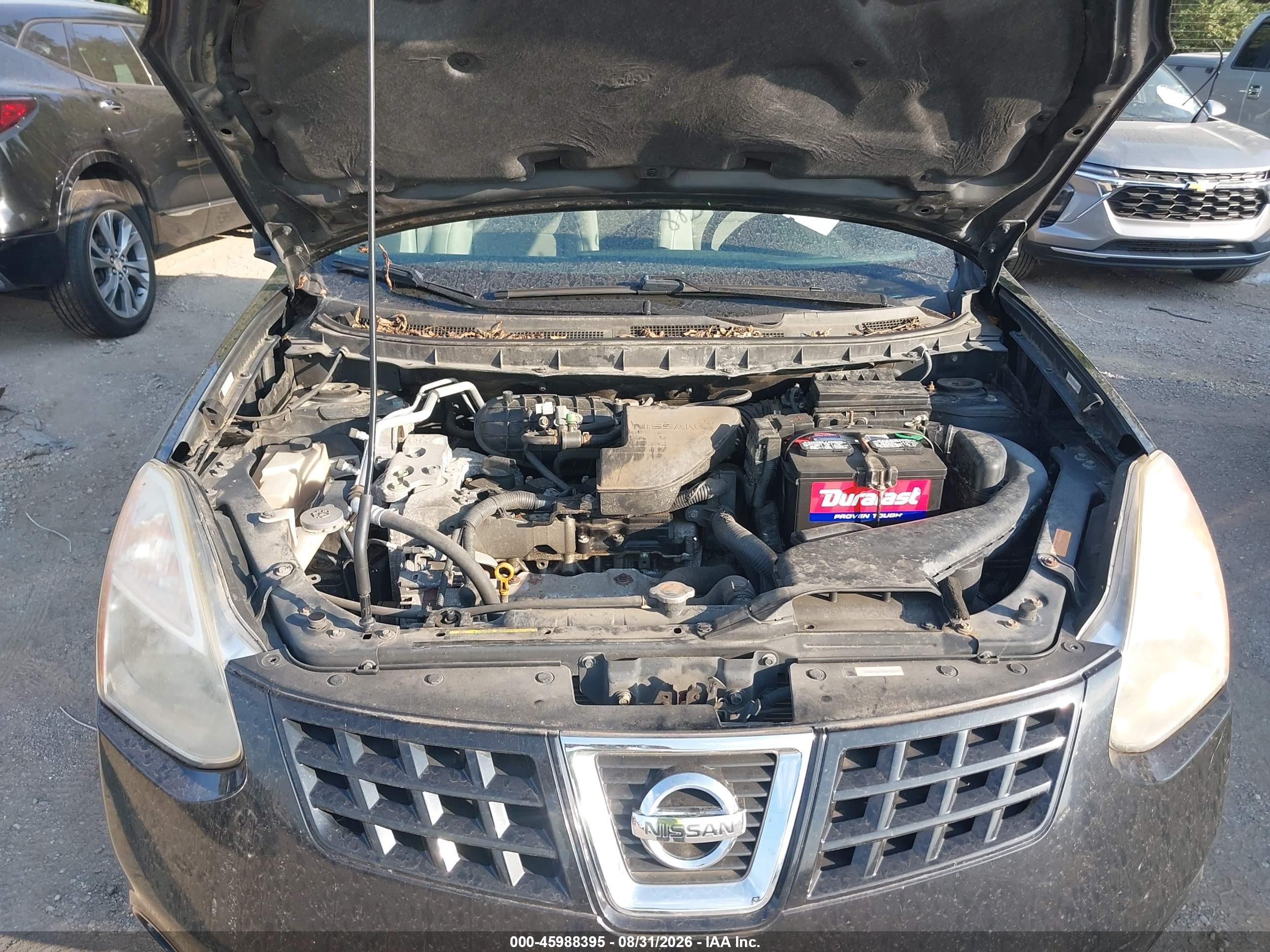 2008 Nissan Rogue Sl Black vin: JN8AS58V18W400349