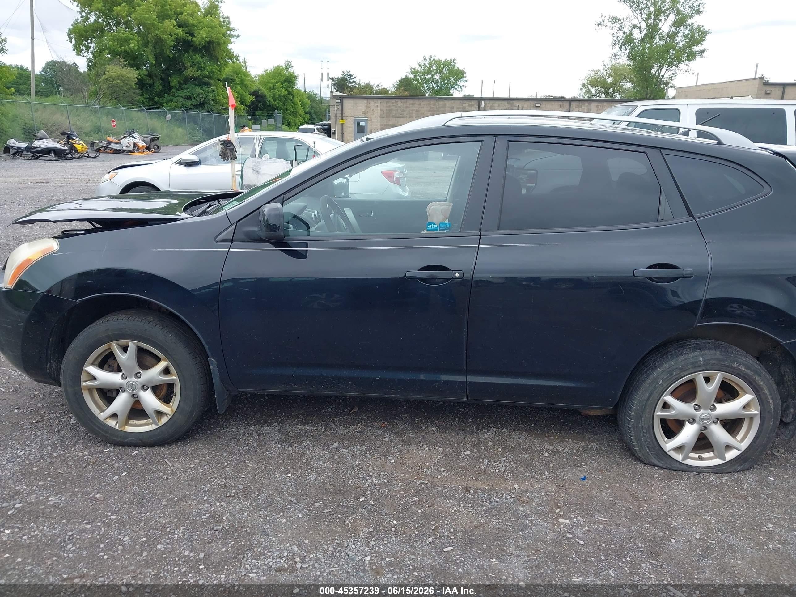 2008 Nissan Rogue Sl Black vin: JN8AS58V18W403008