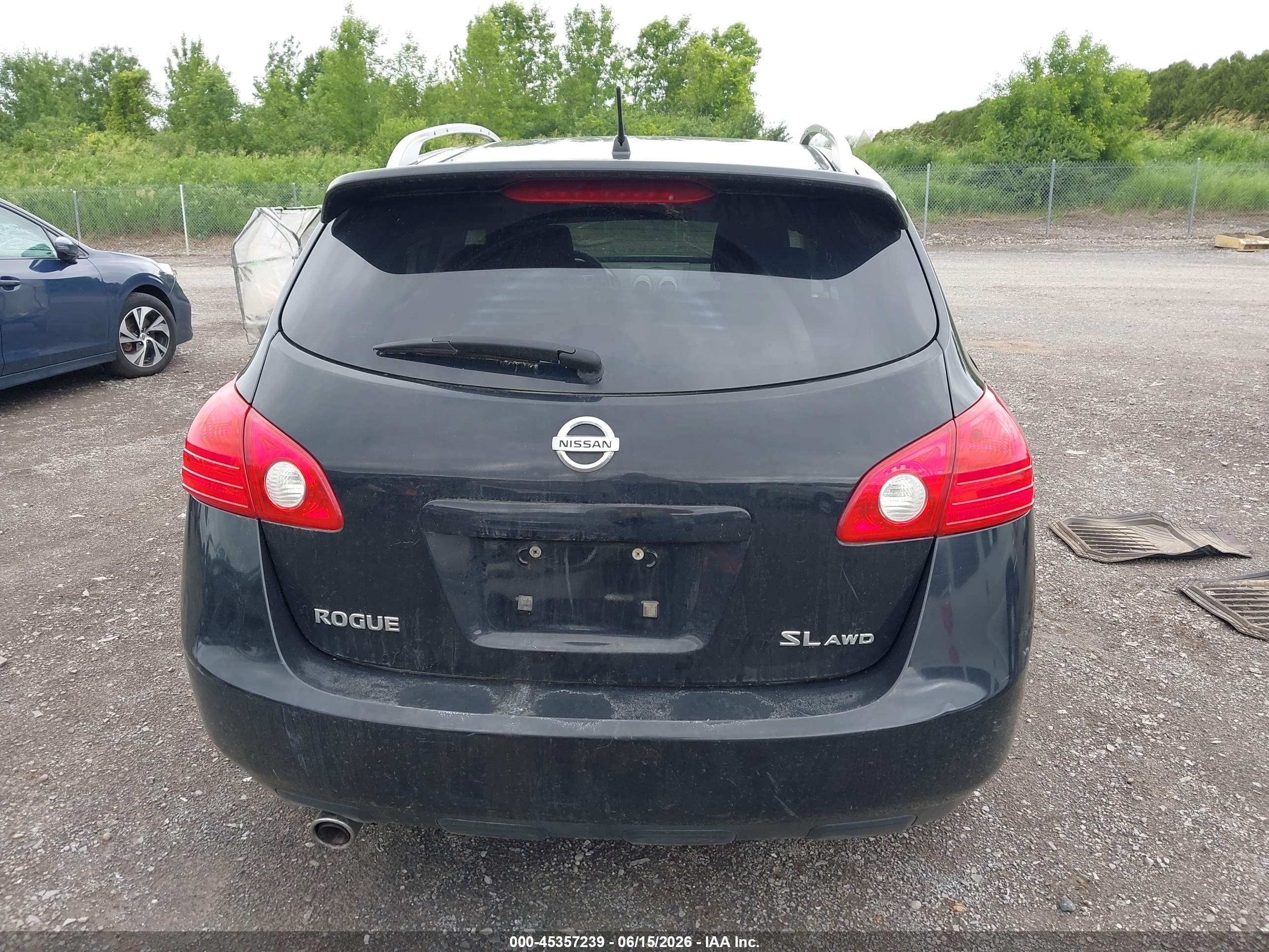 2008 Nissan Rogue Sl Black vin: JN8AS58V18W403008