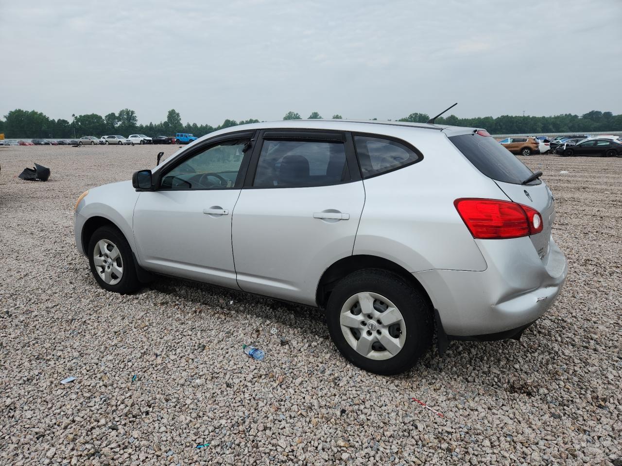 2008 Nissan Rogue S Silver vin: JN8AS58V18W404112