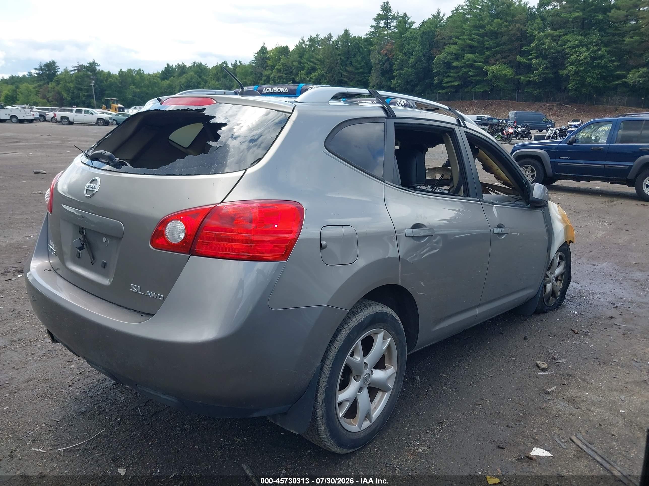 2009 Nissan Rogue Sl Gray vin: JN8AS58V19W170460