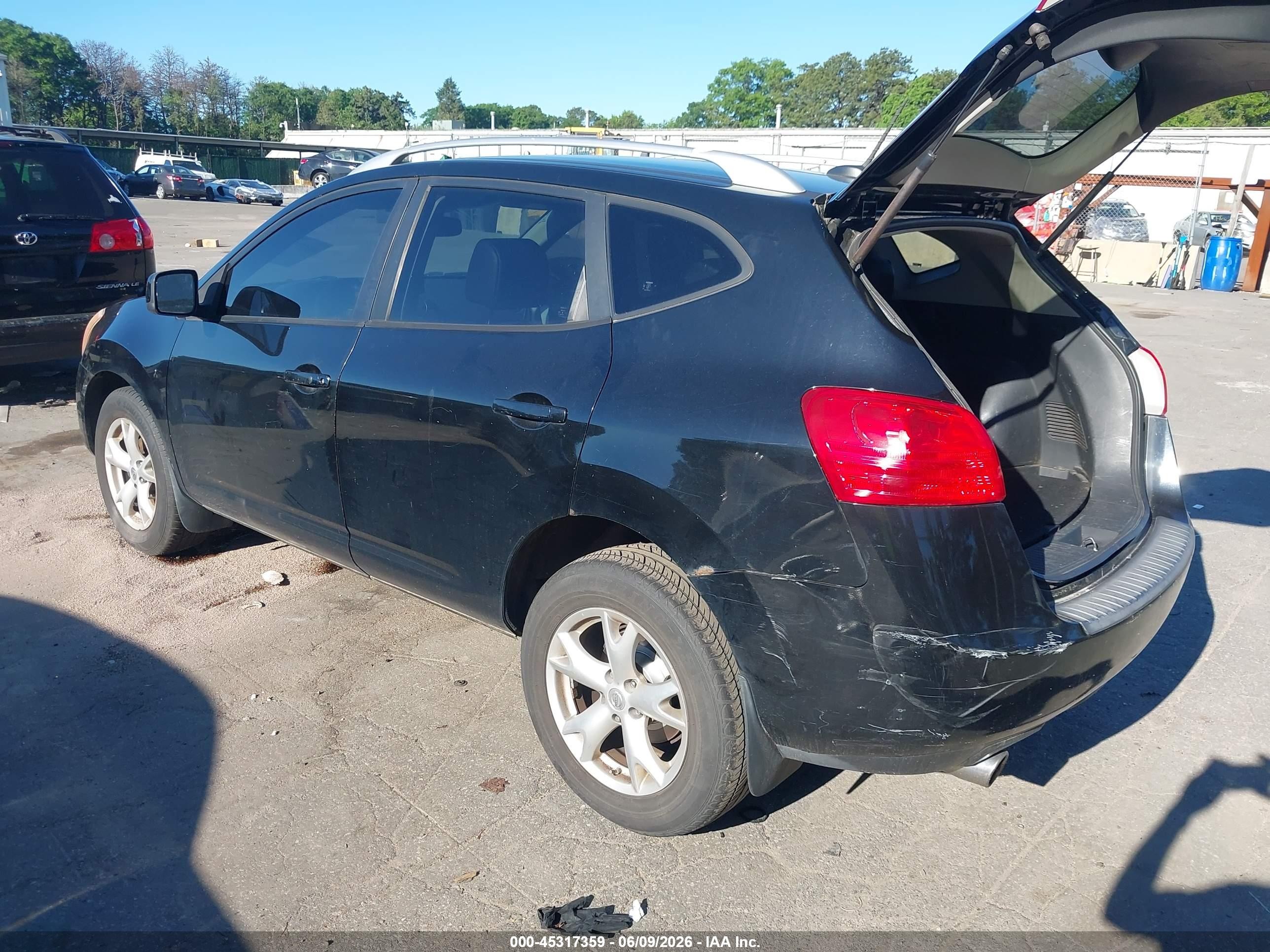 2009 Nissan Rogue Sl Black vin: JN8AS58V19W171723