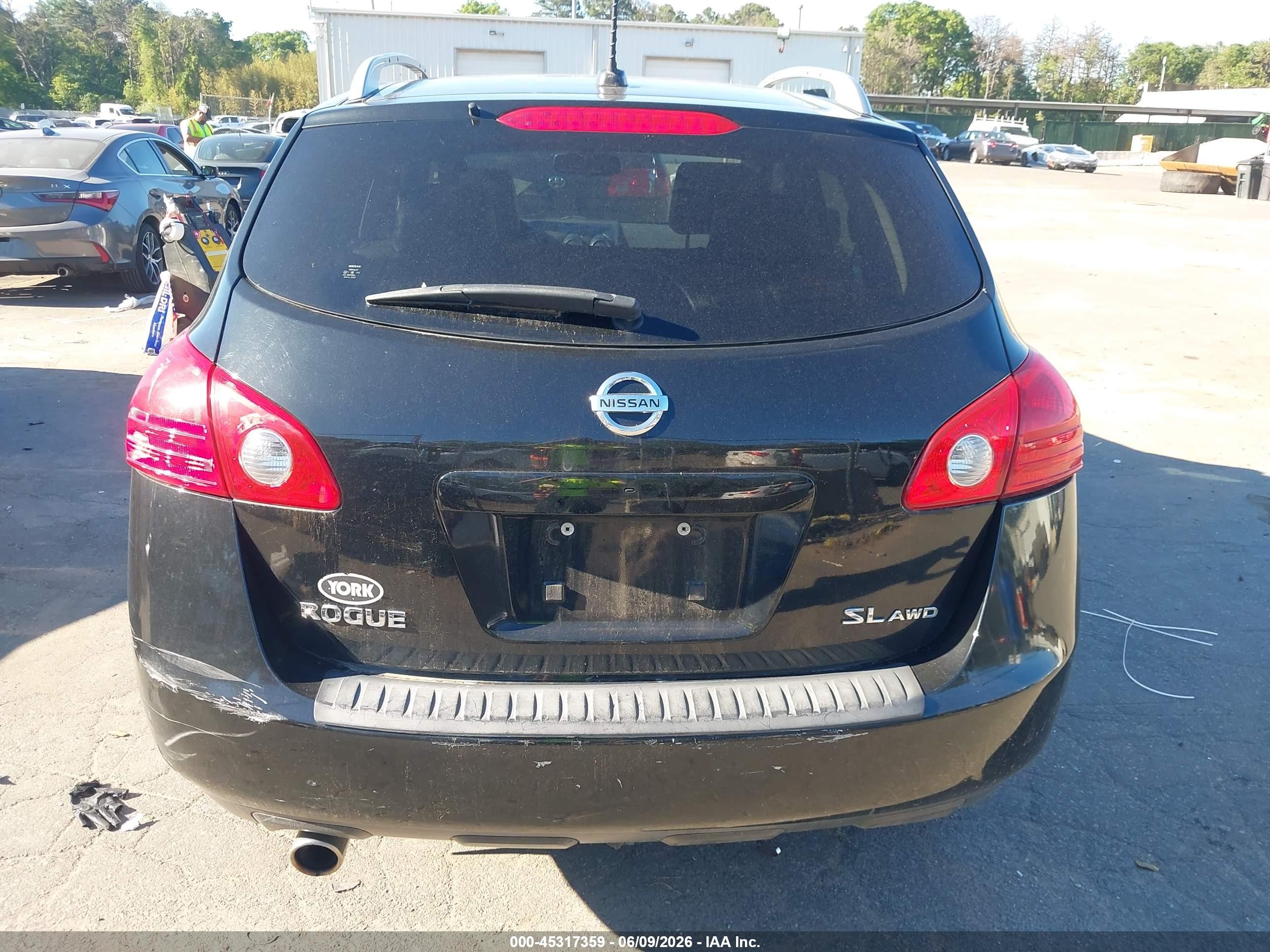 2009 Nissan Rogue Sl Black vin: JN8AS58V19W171723