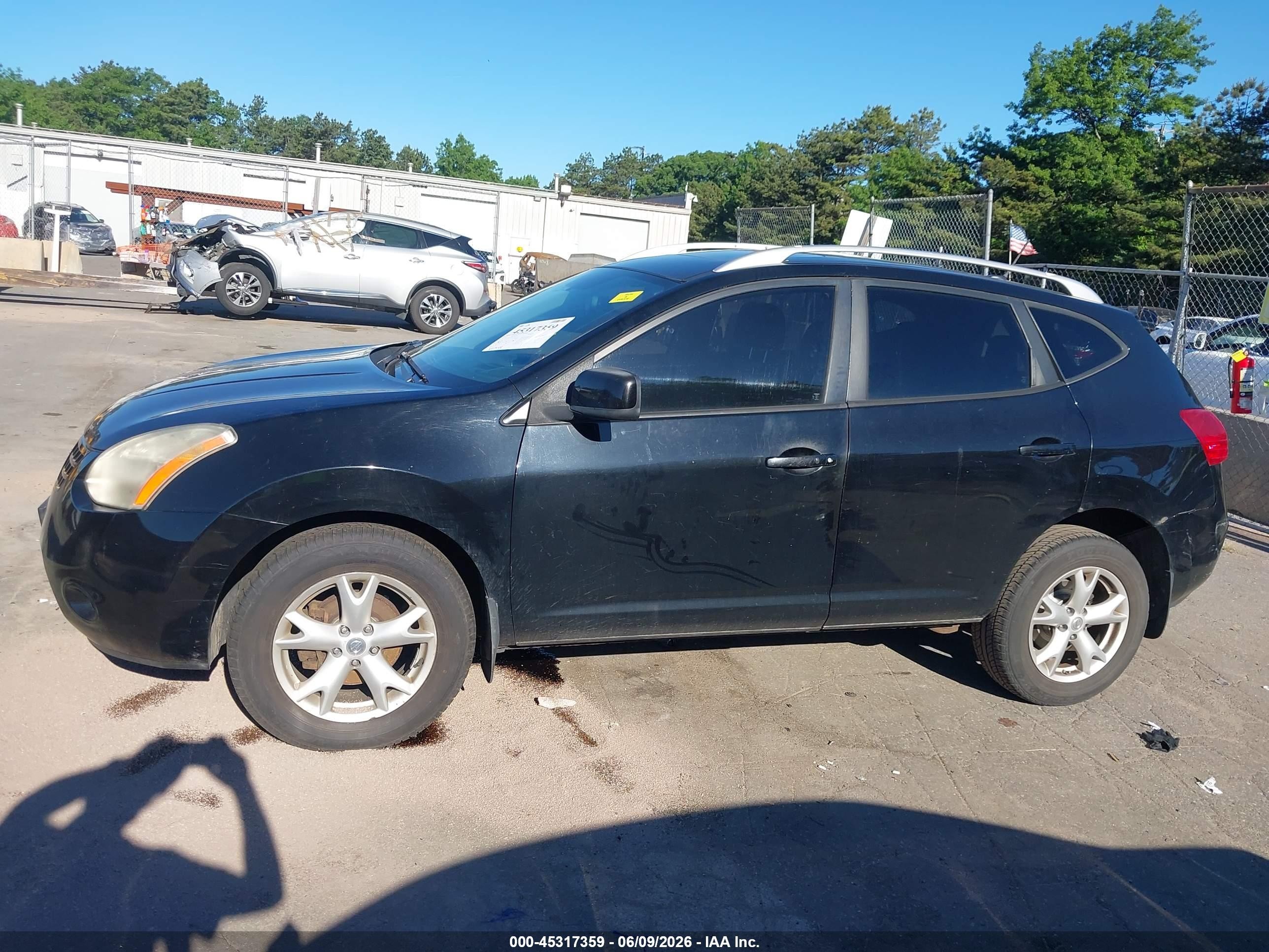 2009 Nissan Rogue Sl Black vin: JN8AS58V19W171723