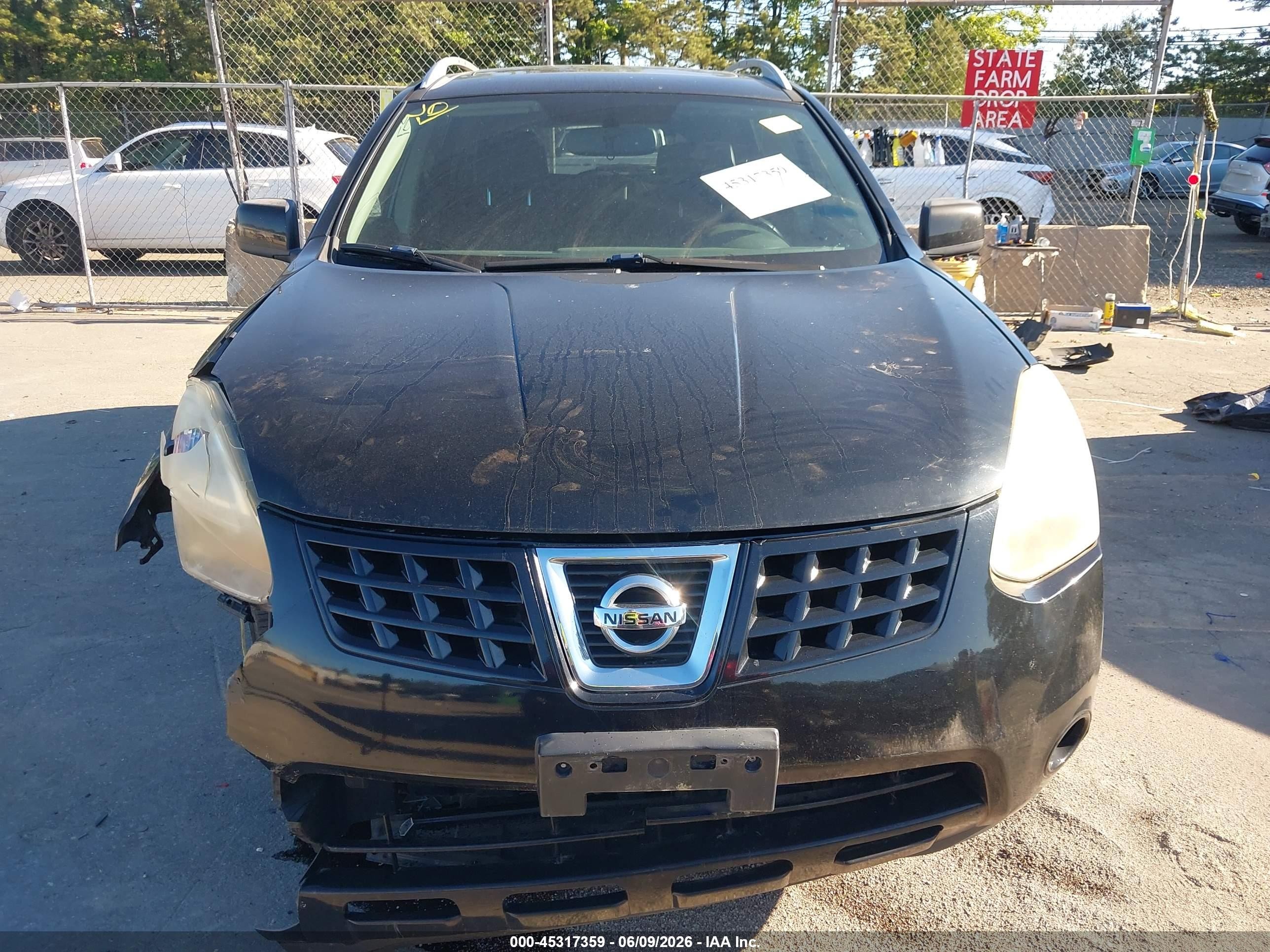 2009 Nissan Rogue Sl Black vin: JN8AS58V19W171723