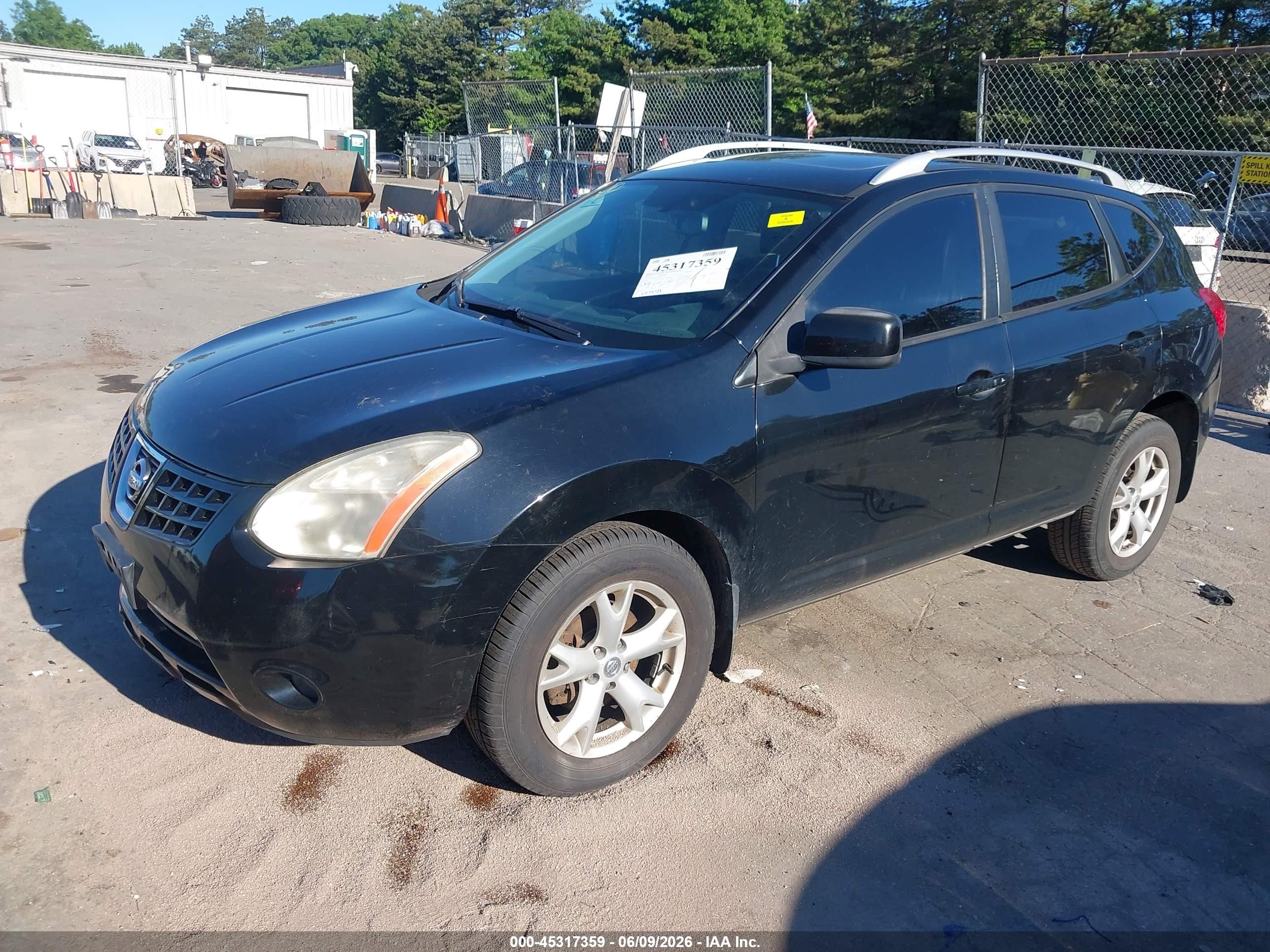 2009 Nissan Rogue Sl Black vin: JN8AS58V19W171723