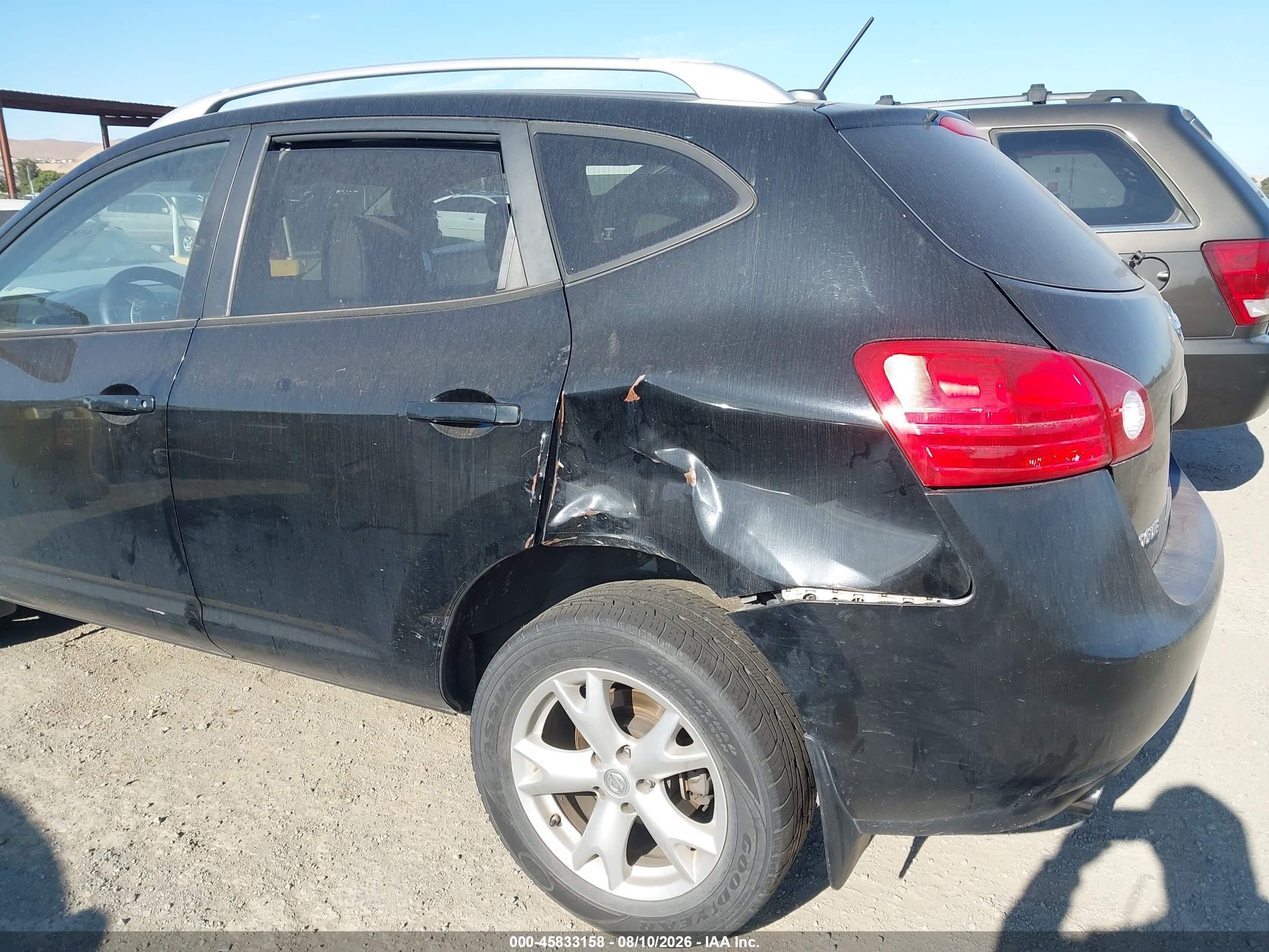 2009 Nissan Rogue Sl Black vin: JN8AS58V19W172290
