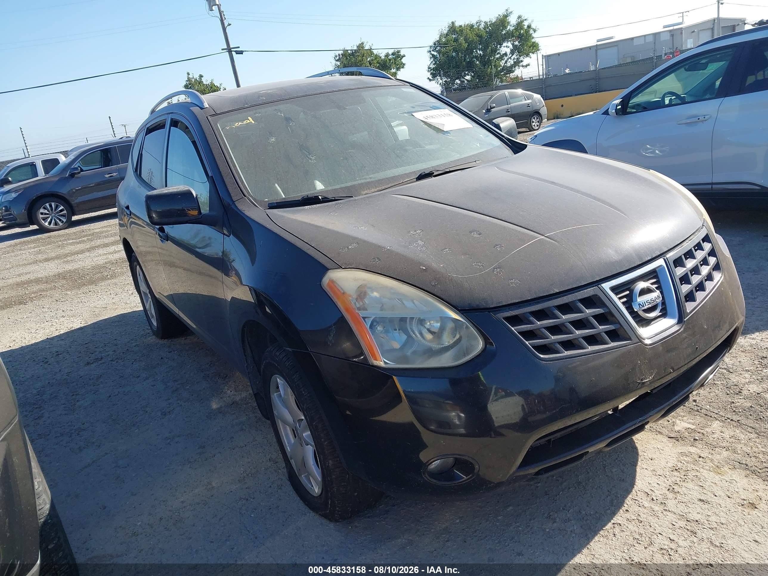 2009 Nissan Rogue Sl Black vin: JN8AS58V19W172290