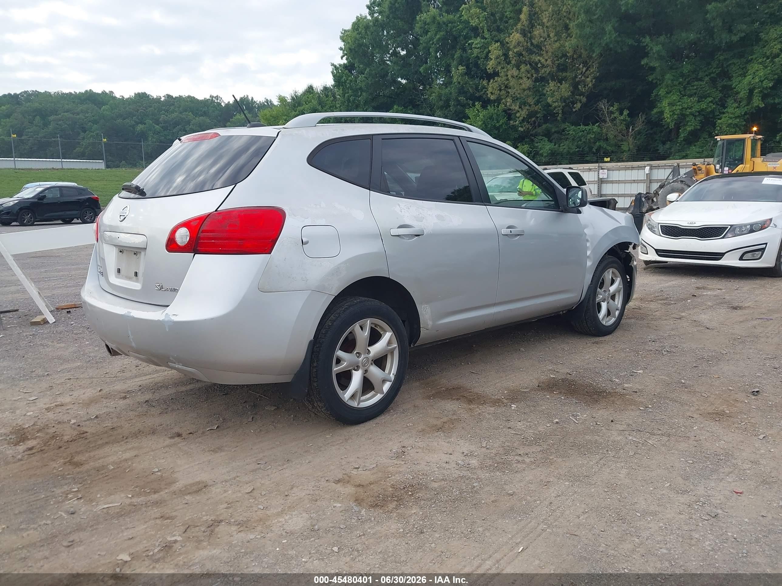 2009 Nissan Rogue Sl Silver vin: JN8AS58V19W178980