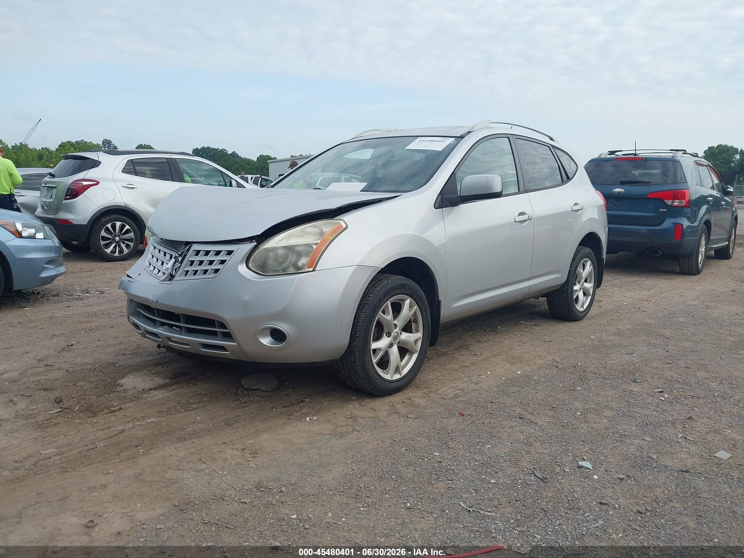 2009 Nissan Rogue Sl Silver vin: JN8AS58V19W178980
