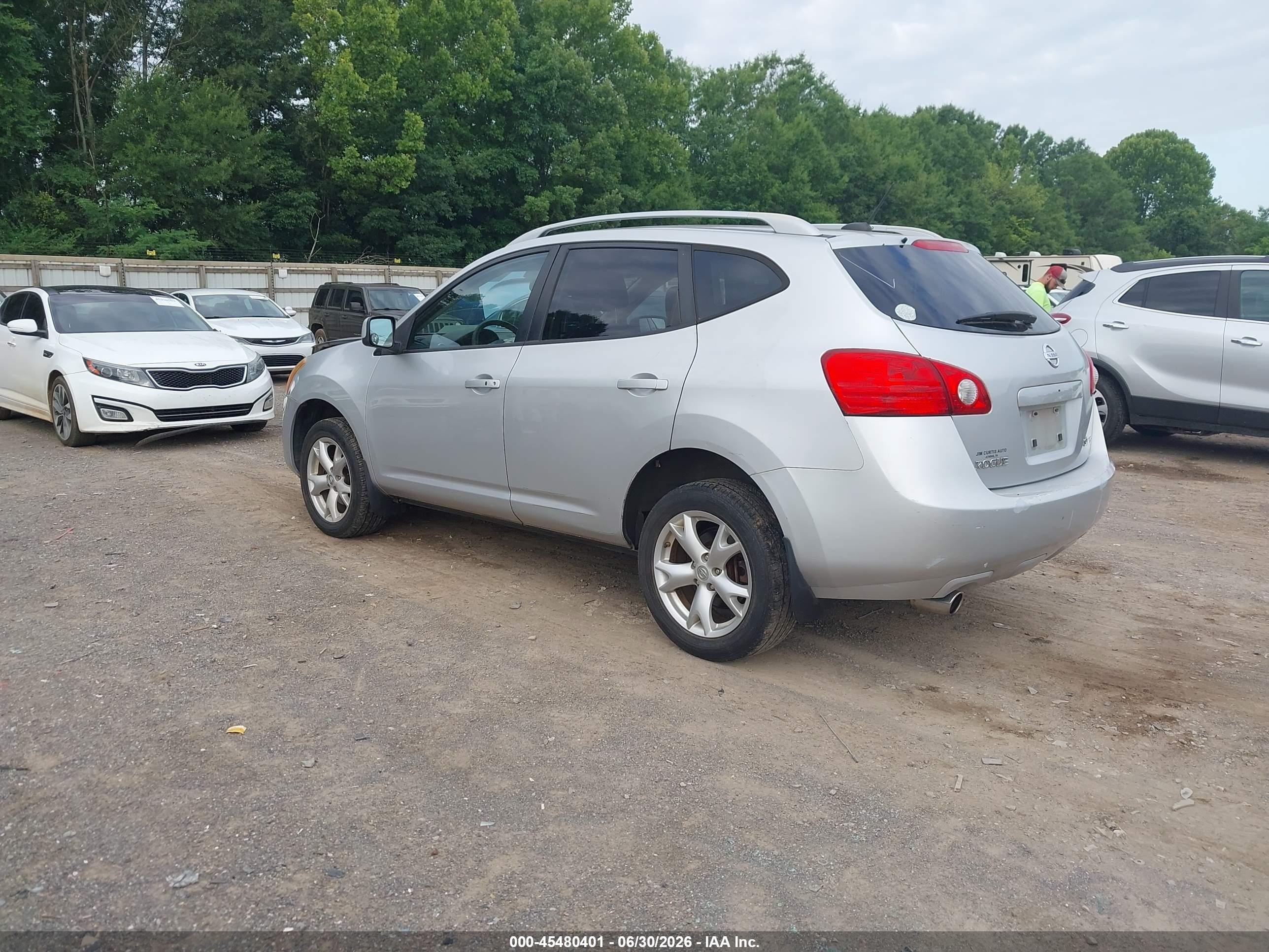2009 Nissan Rogue Sl Silver vin: JN8AS58V19W178980