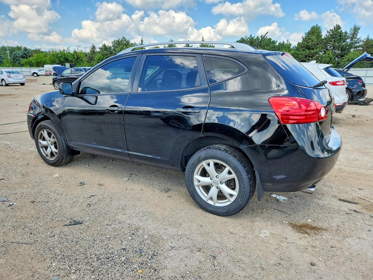 2009 Nissan Rogue S Black vin: JN8AS58V19W184570