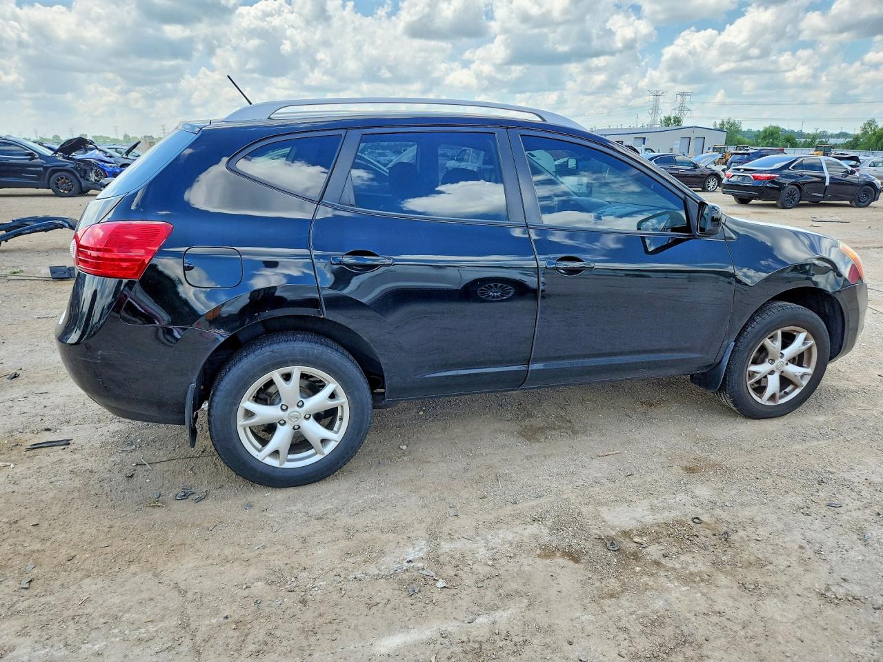 2009 Nissan Rogue S Black vin: JN8AS58V19W184570