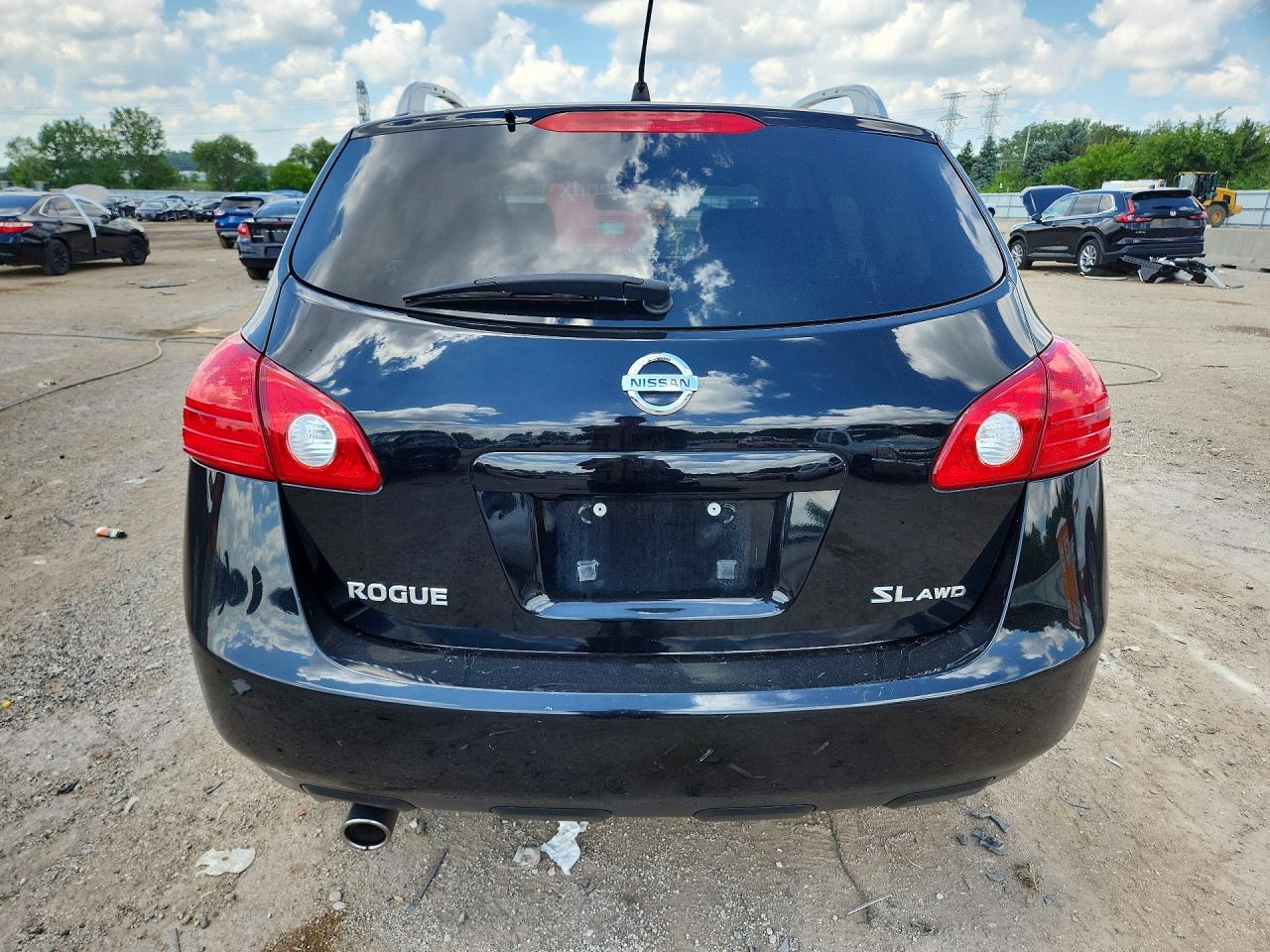 2009 Nissan Rogue S Black vin: JN8AS58V19W184570