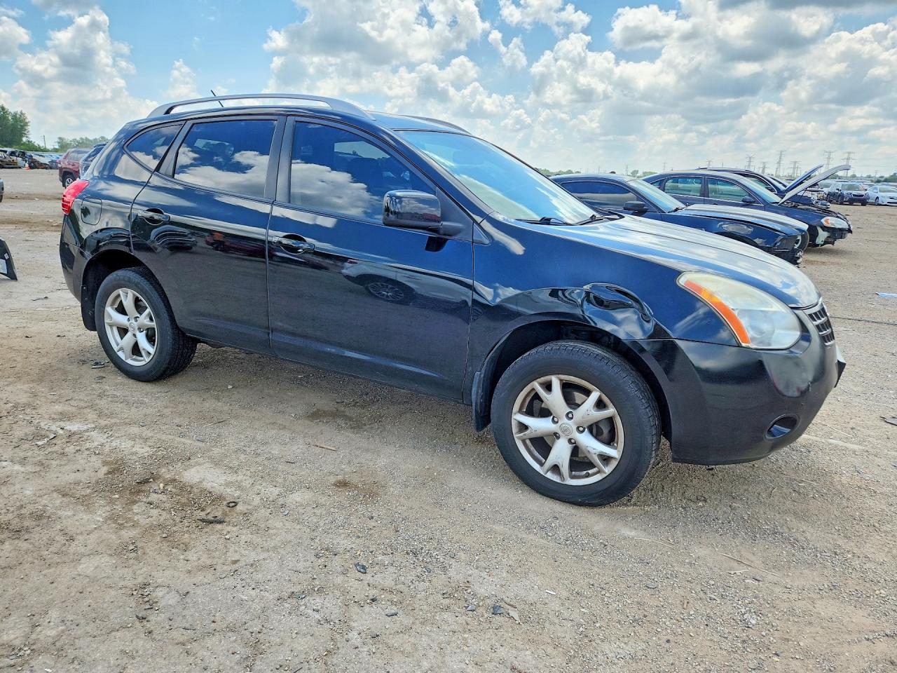 2009 Nissan Rogue S Black vin: JN8AS58V19W184570