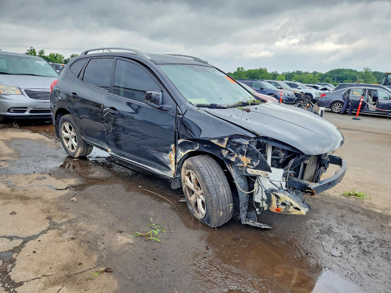 2009 Nissan Rogue S Черный vin: JN8AS58V19W194015