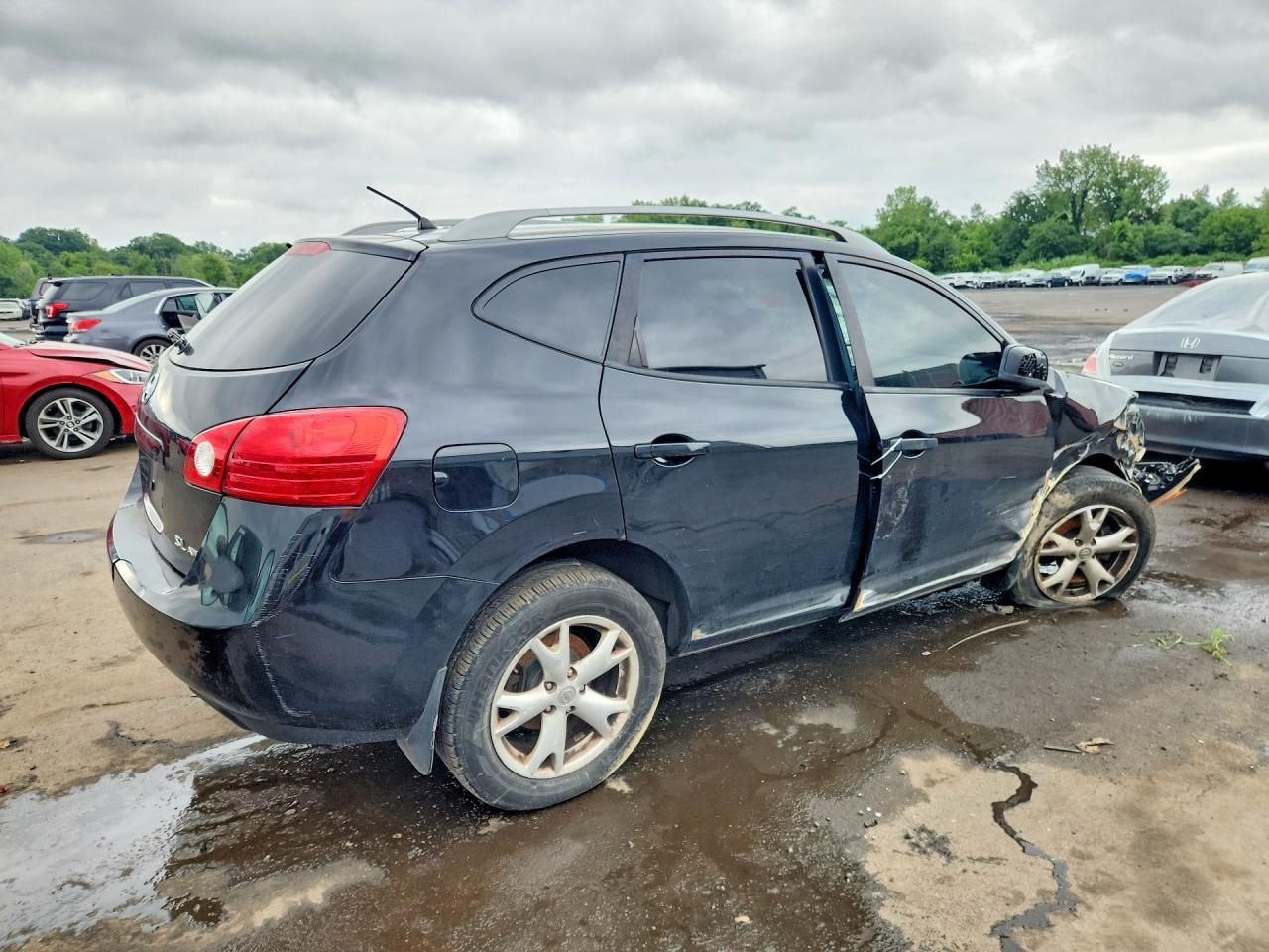 2009 Nissan Rogue S Черный vin: JN8AS58V19W194015