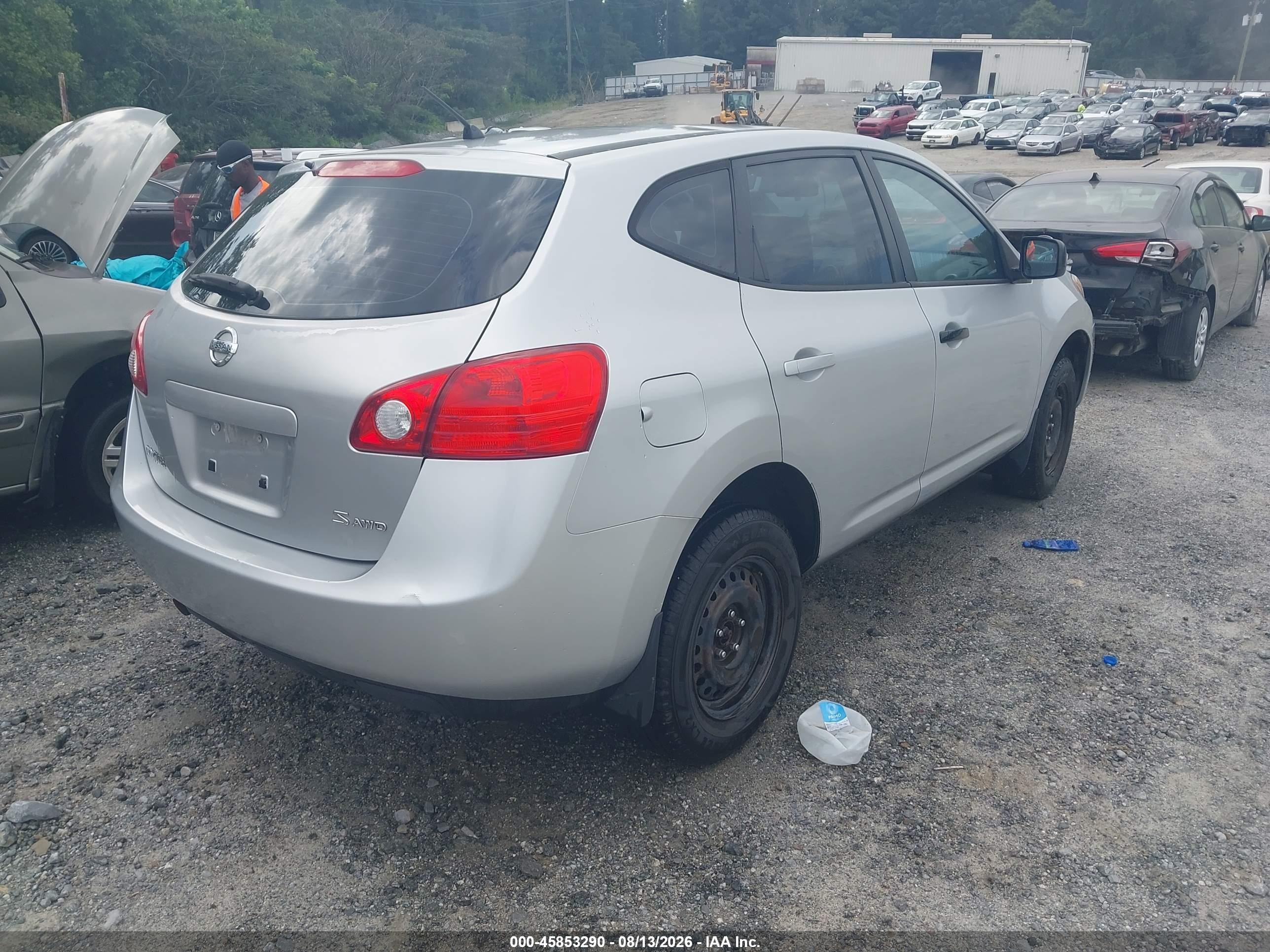2009 Nissan Rogue S Серебряный vin: JN8AS58V19W448872