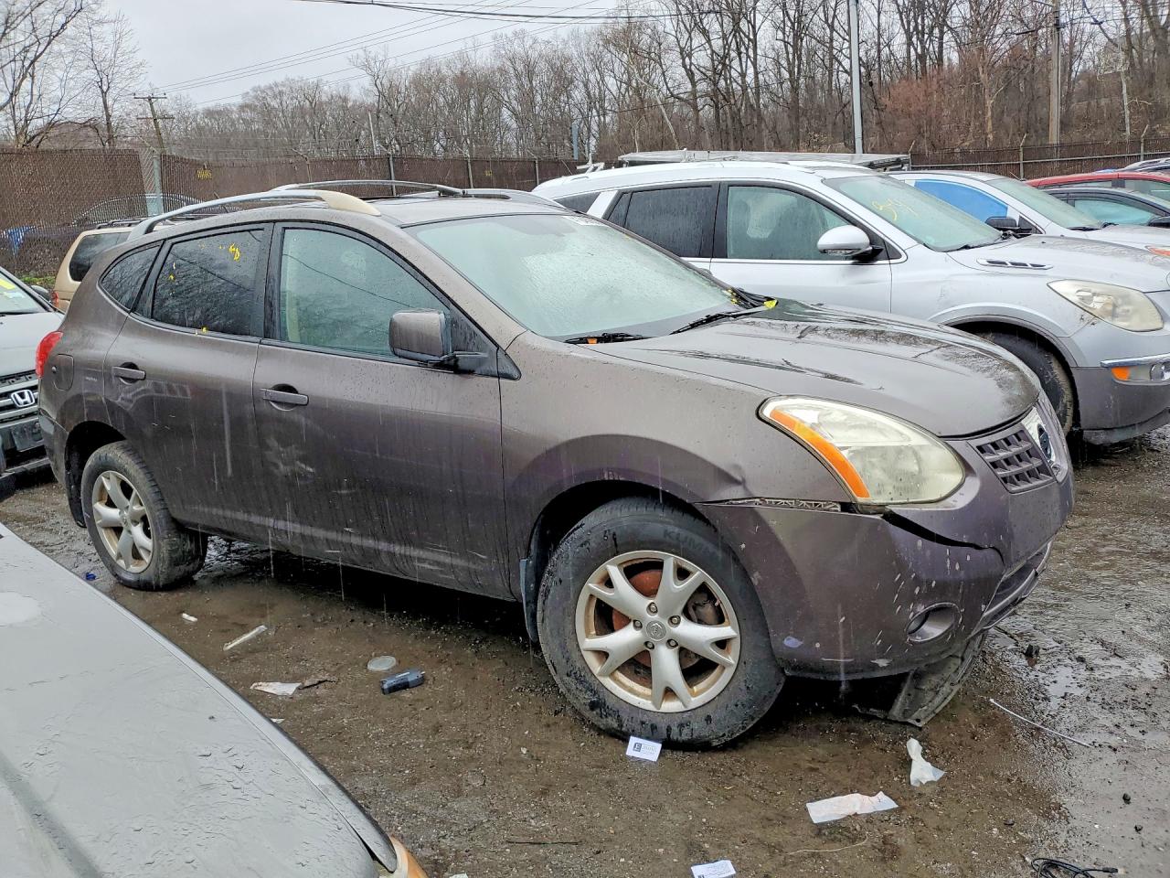 2008 Nissan Rogue S Gray vin: JN8AS58V28W107110