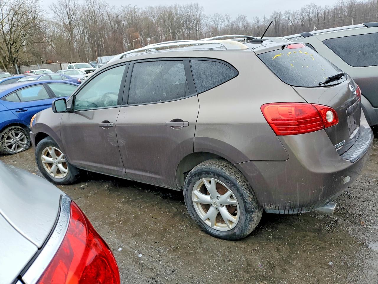 2008 Nissan Rogue S Gray vin: JN8AS58V28W107110