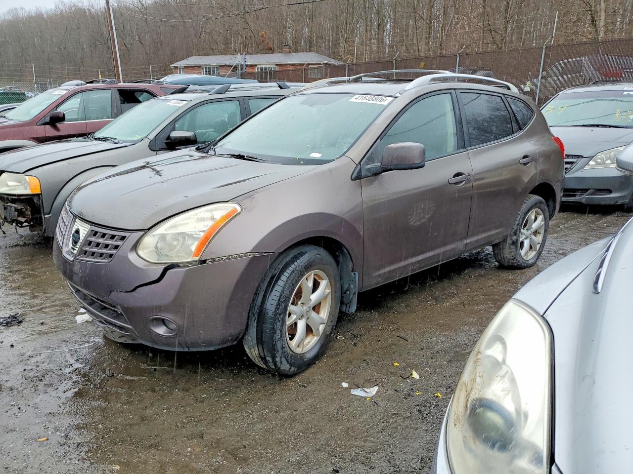 2008 Nissan Rogue S Gray vin: JN8AS58V28W107110