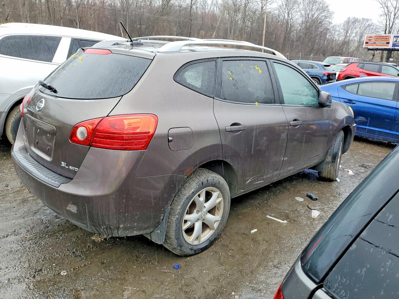 2008 Nissan Rogue S Gray vin: JN8AS58V28W107110