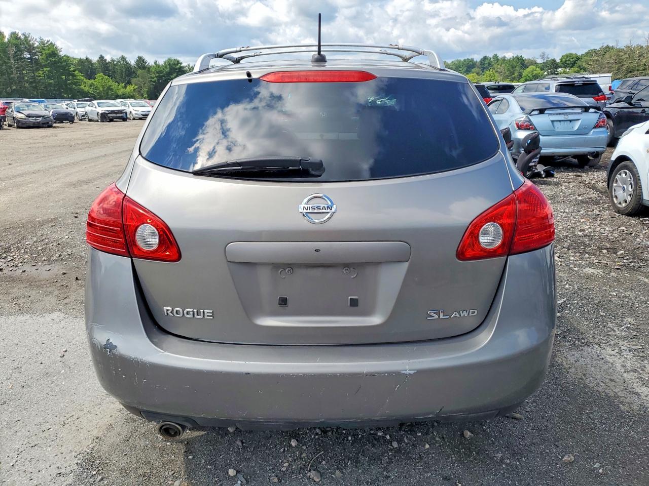 2008 Nissan Rogue S Серый vin: JN8AS58V28W108242
