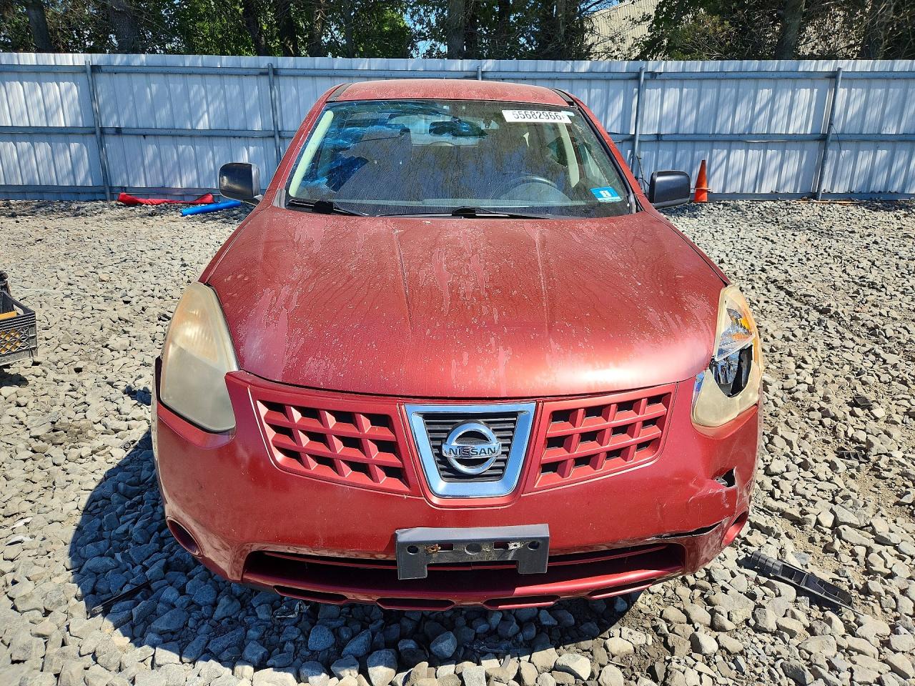 2008 Nissan Rogue S Red vin: JN8AS58V28W110928