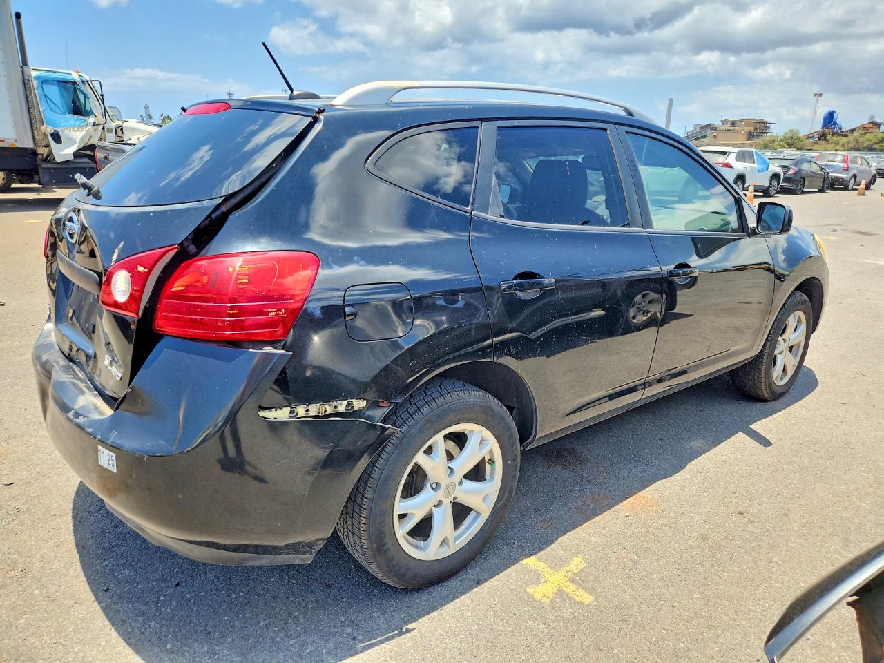 2008 Nissan Rogue S/sl Black vin: JN8AS58V28W112498