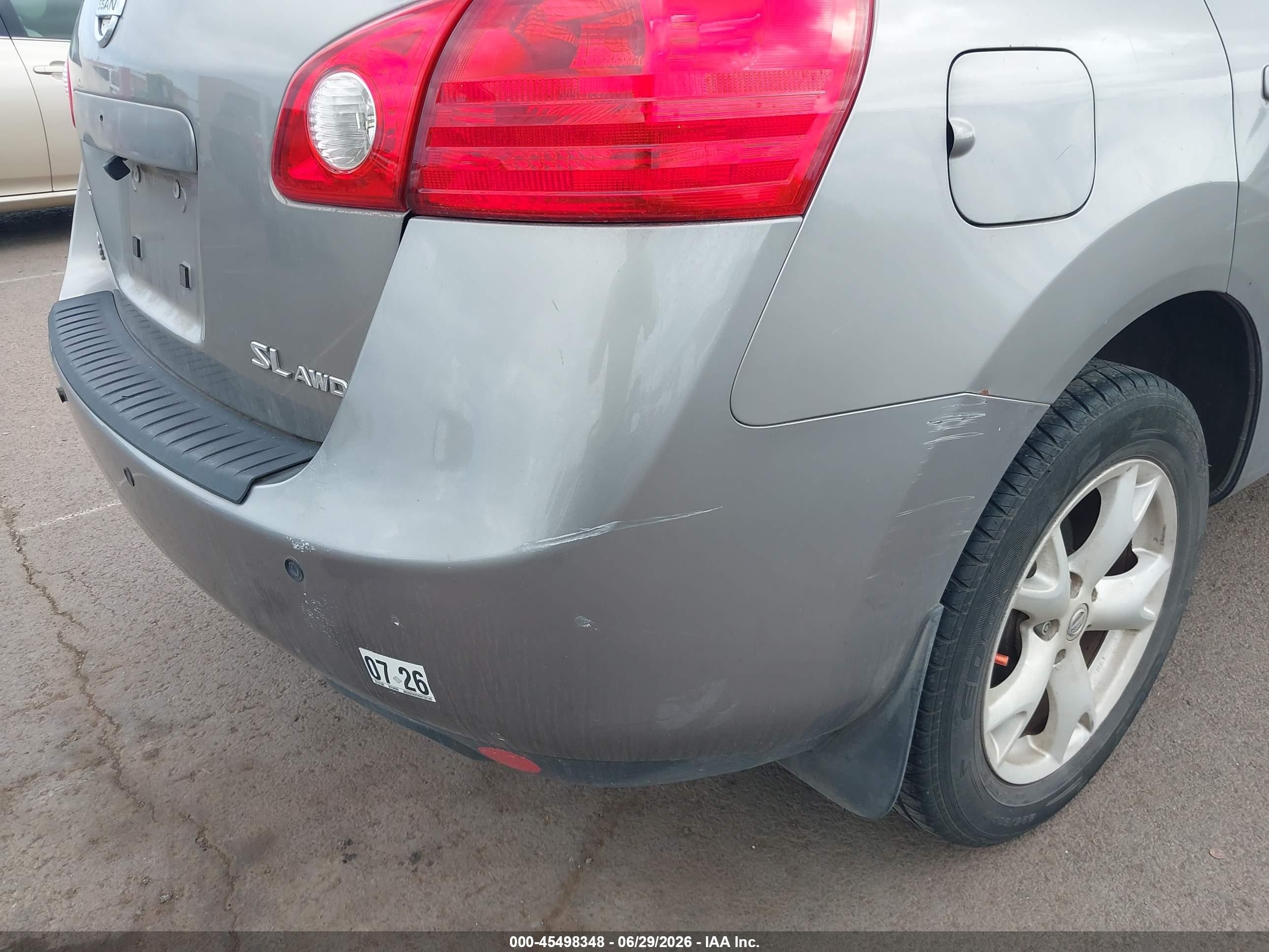 2008 Nissan Rogue Sl Silver vin: JN8AS58V28W120195