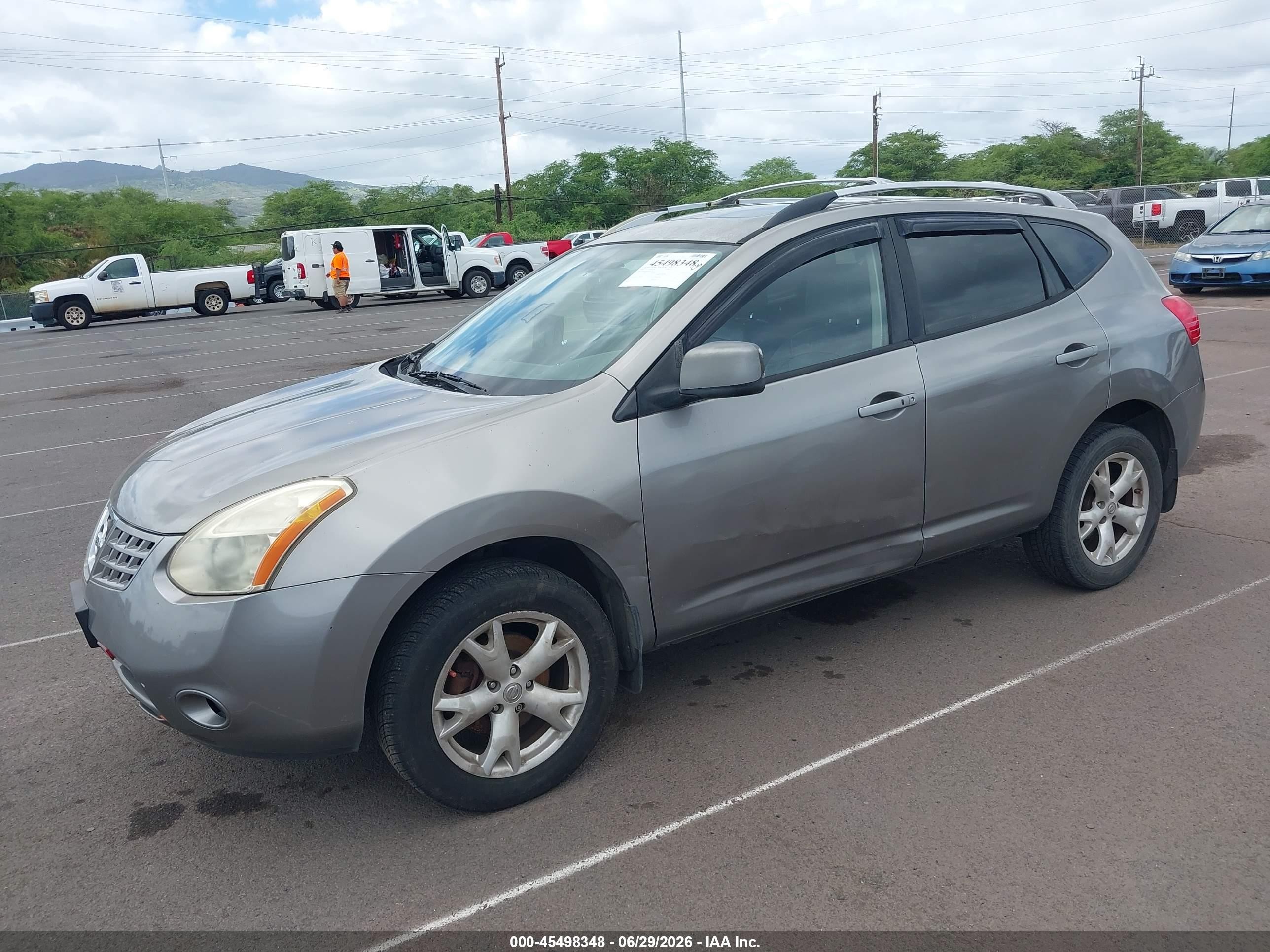 2008 Nissan Rogue Sl Silver vin: JN8AS58V28W120195