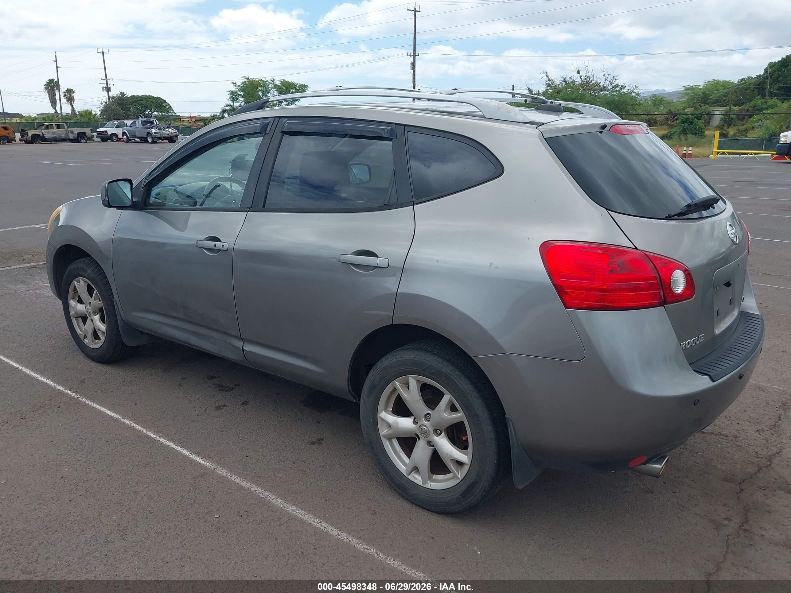 2008 Nissan Rogue Sl Silver vin: JN8AS58V28W120195