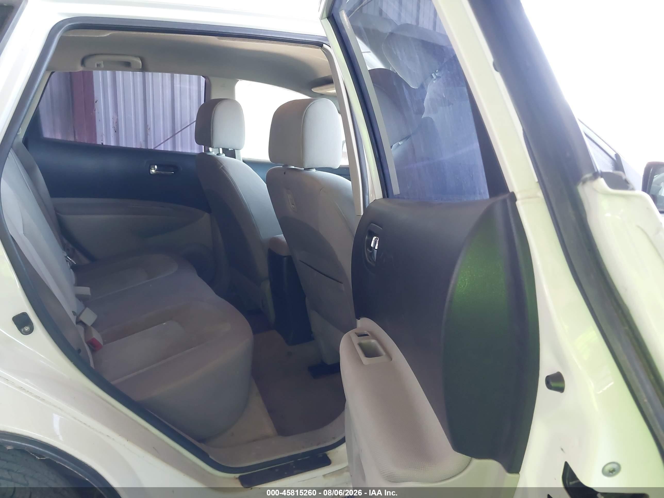 2008 Nissan Rogue S White vin: JN8AS58V28W123274
