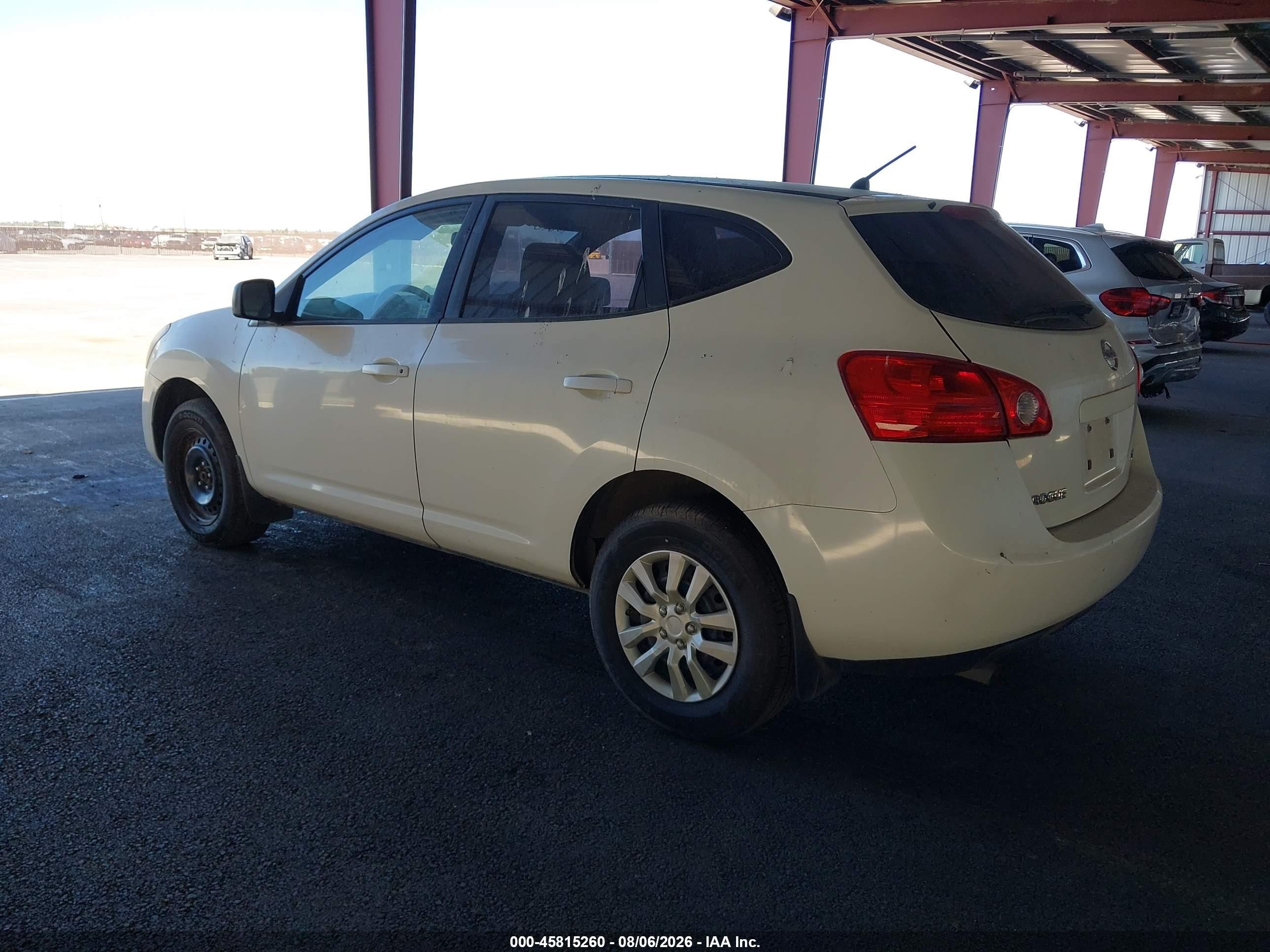 2008 Nissan Rogue S White vin: JN8AS58V28W123274