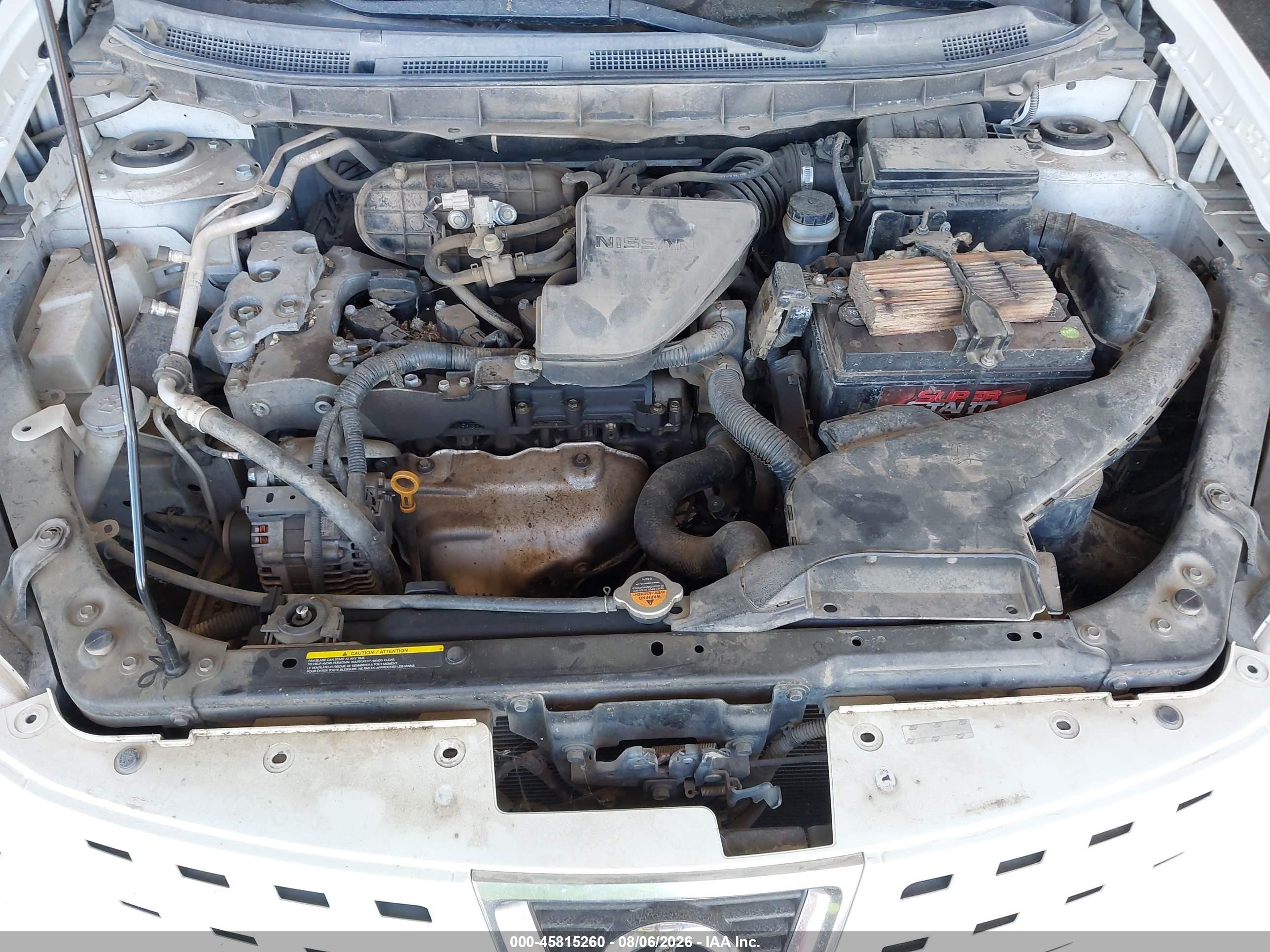 2008 Nissan Rogue S White vin: JN8AS58V28W123274