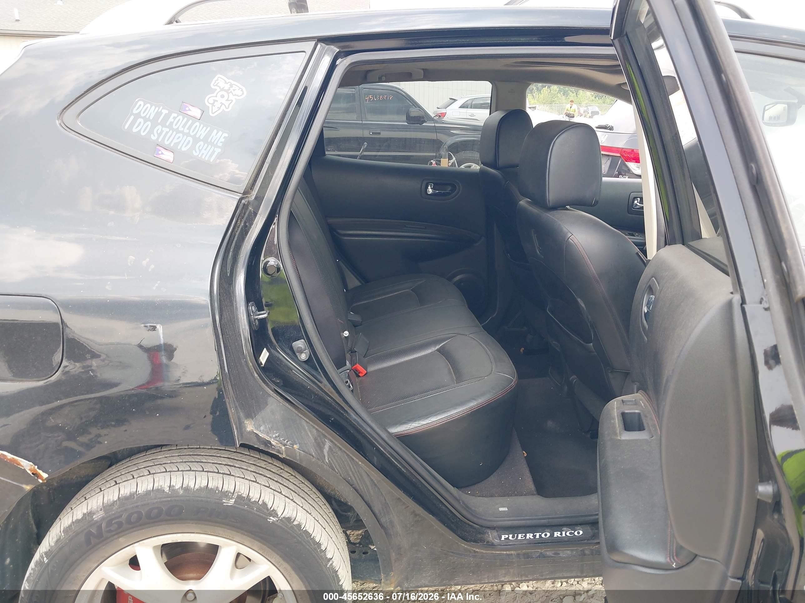 2008 Nissan Rogue Sl Black vin: JN8AS58V28W123534