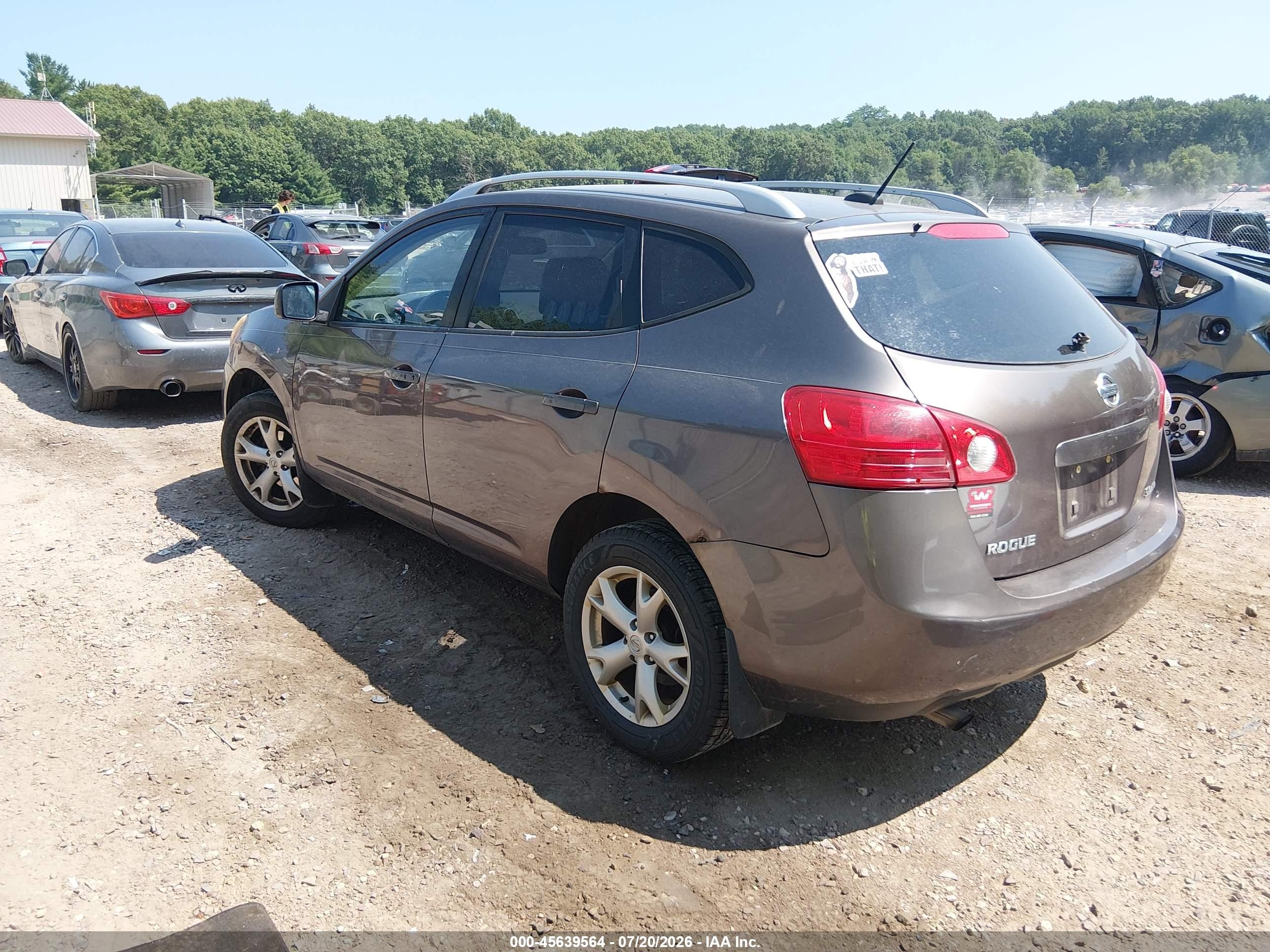 2008 Nissan Rogue Sl Gray vin: JN8AS58V28W130693